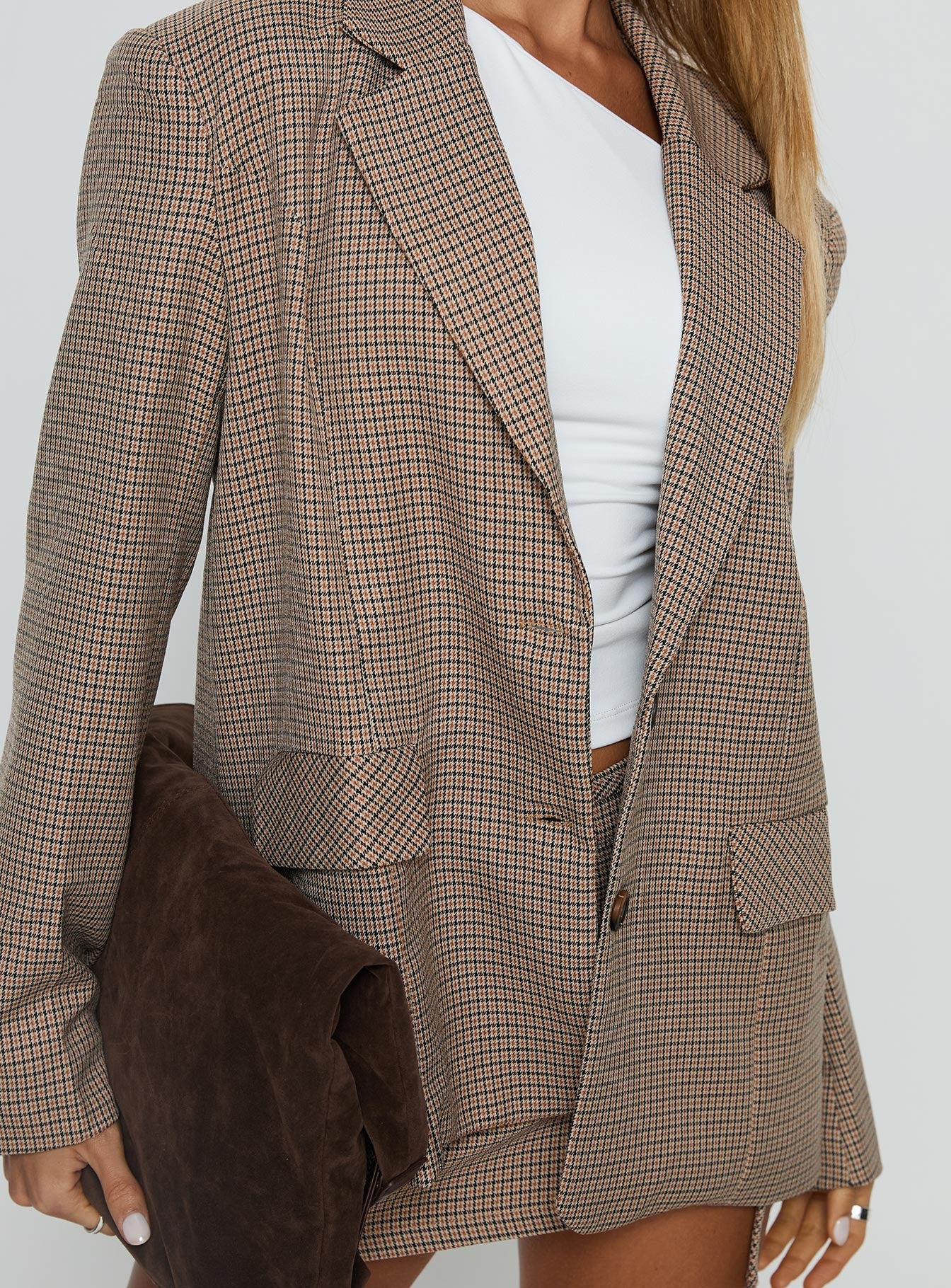 Deane Blazer Brown Check - Image 6