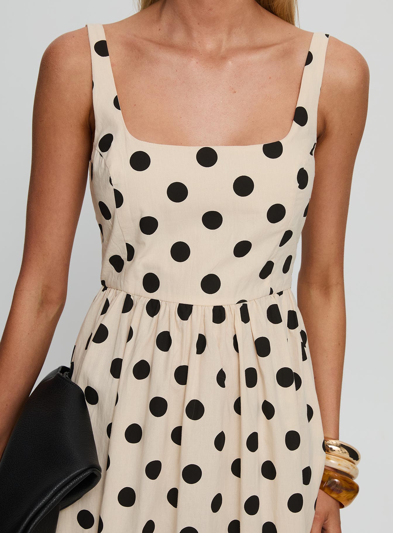 Cartmel Maxi Dress Cream Polka Dot - Image 6