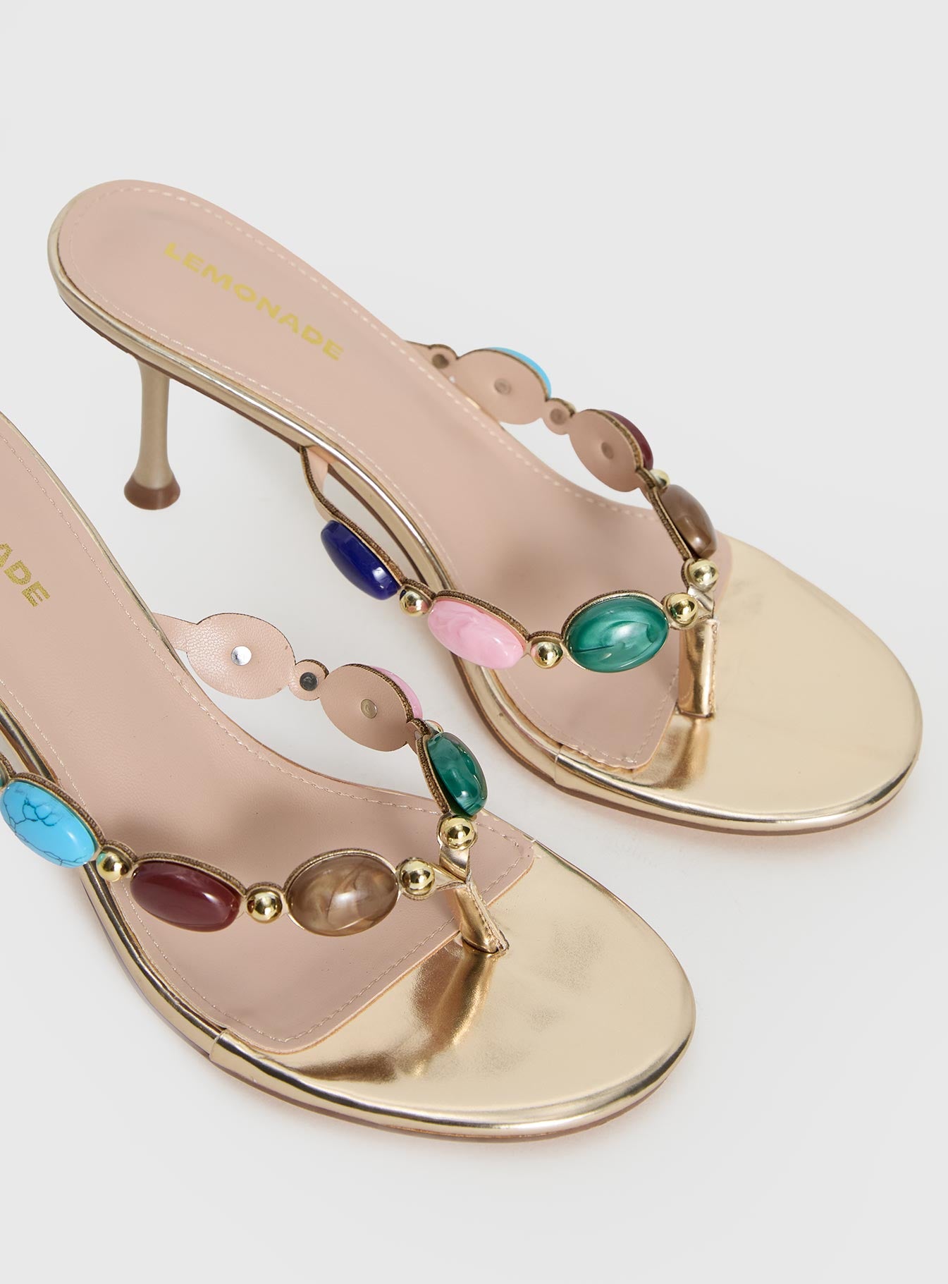 Nina Bead Heels Multi - Image 6