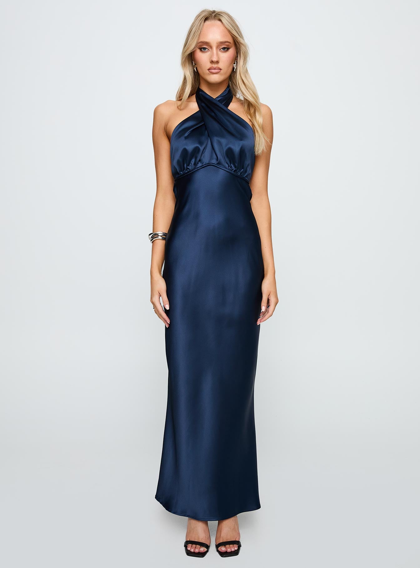 Rosaminta Halter Maxi Dress Cobalt Blue - Image 7