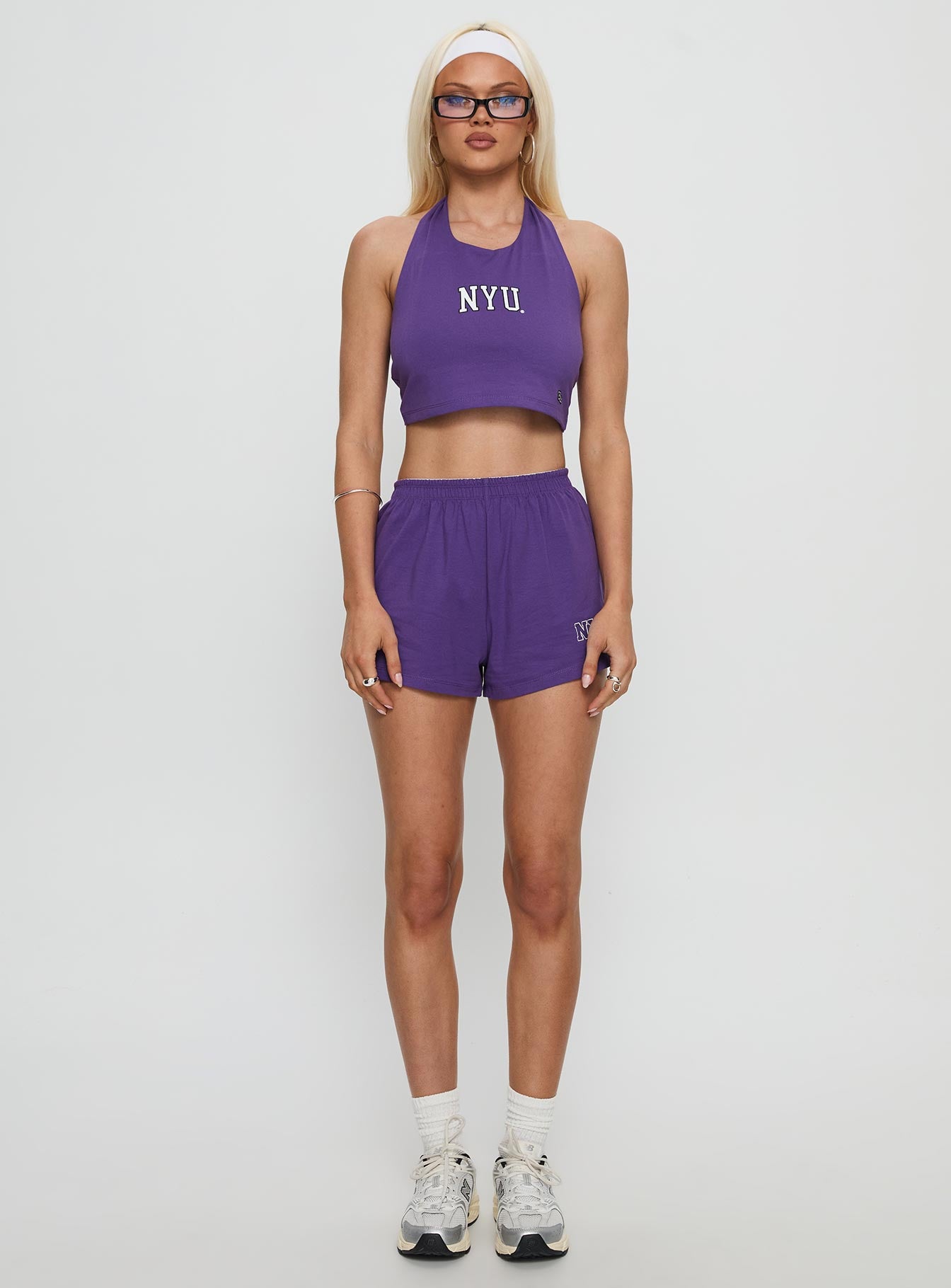 Nyu Tailgate Halter Top Violet - Image 6