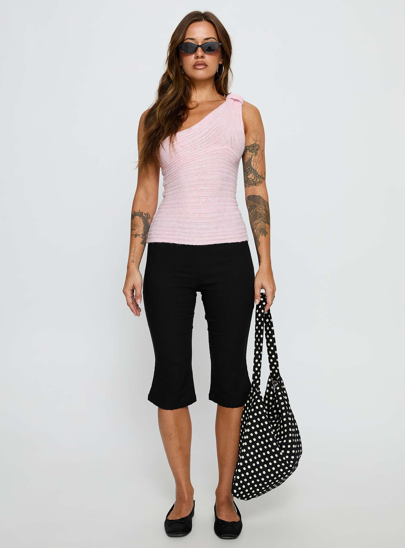 Cornella One Shoulder Top Pink - Image 7