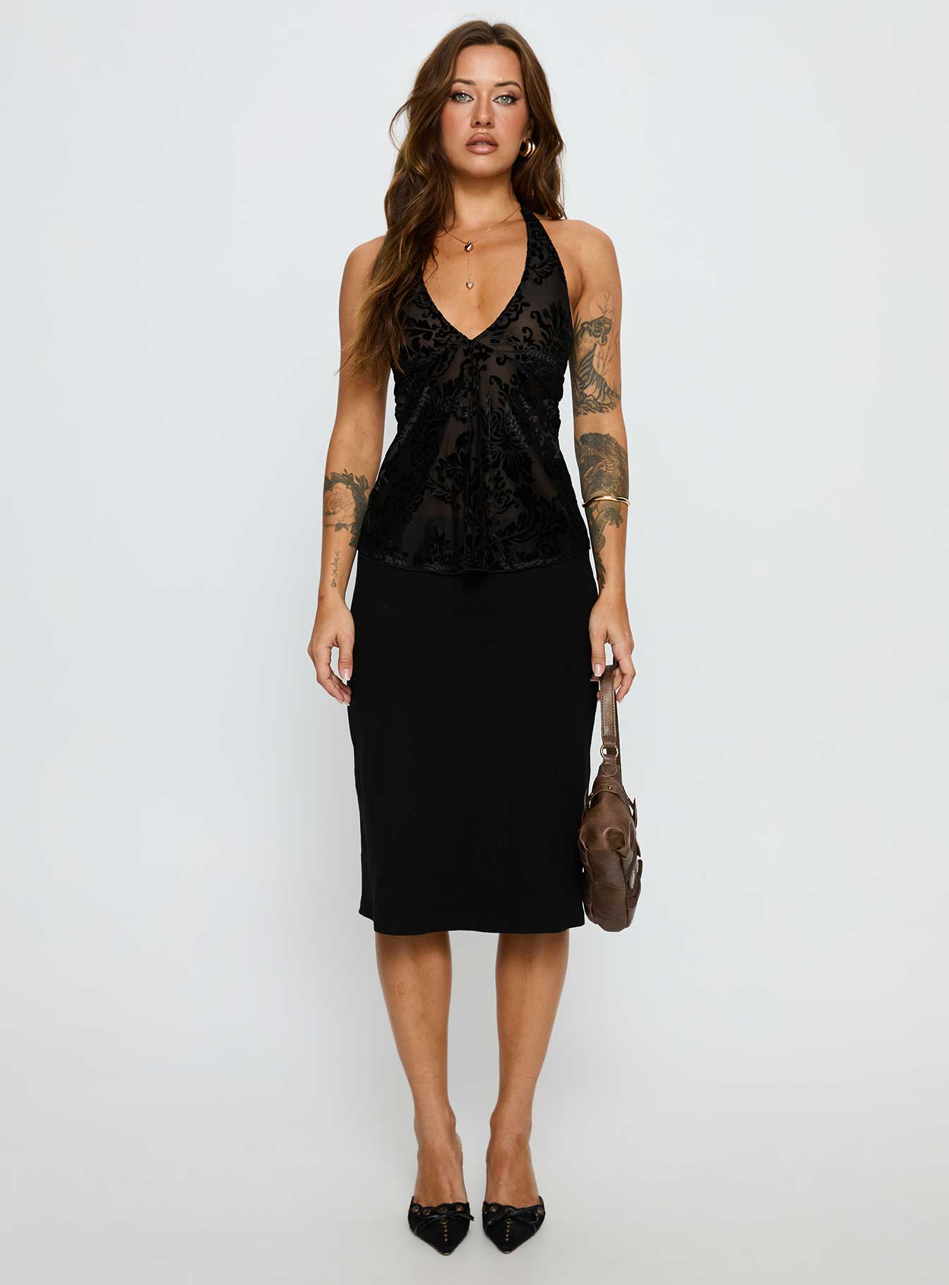 Eccentric Halter Top Black - Image 7