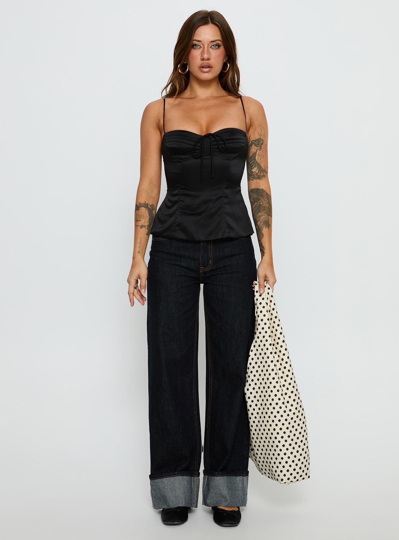 Hildy Tie Back Top Black - Image 7