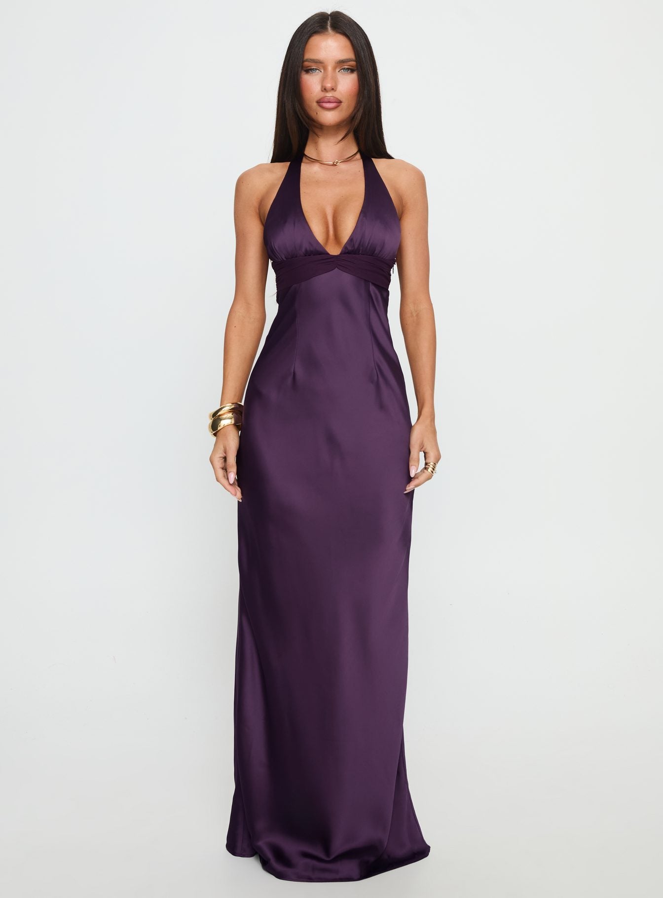 Odyssa Halter Maxi Dress Purple - Image 6