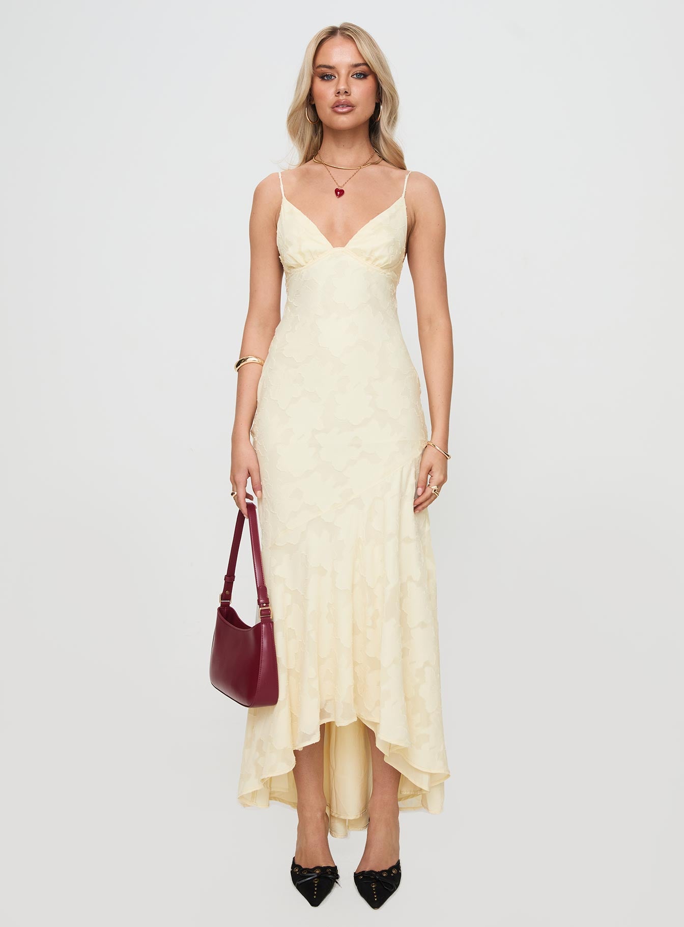 Cyrene Maxi Dress Lemon - Image 7