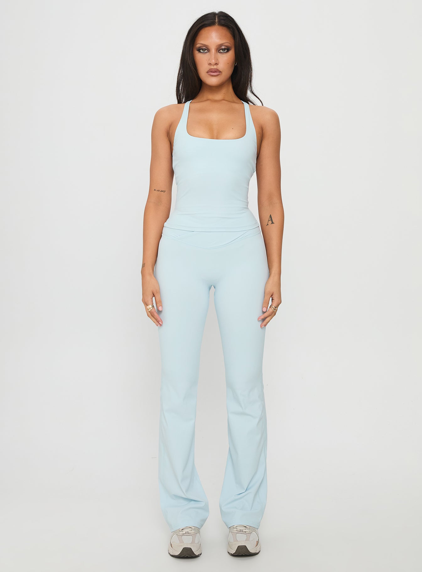 Layup Active Longline Cross Back Top Blue - Image 7