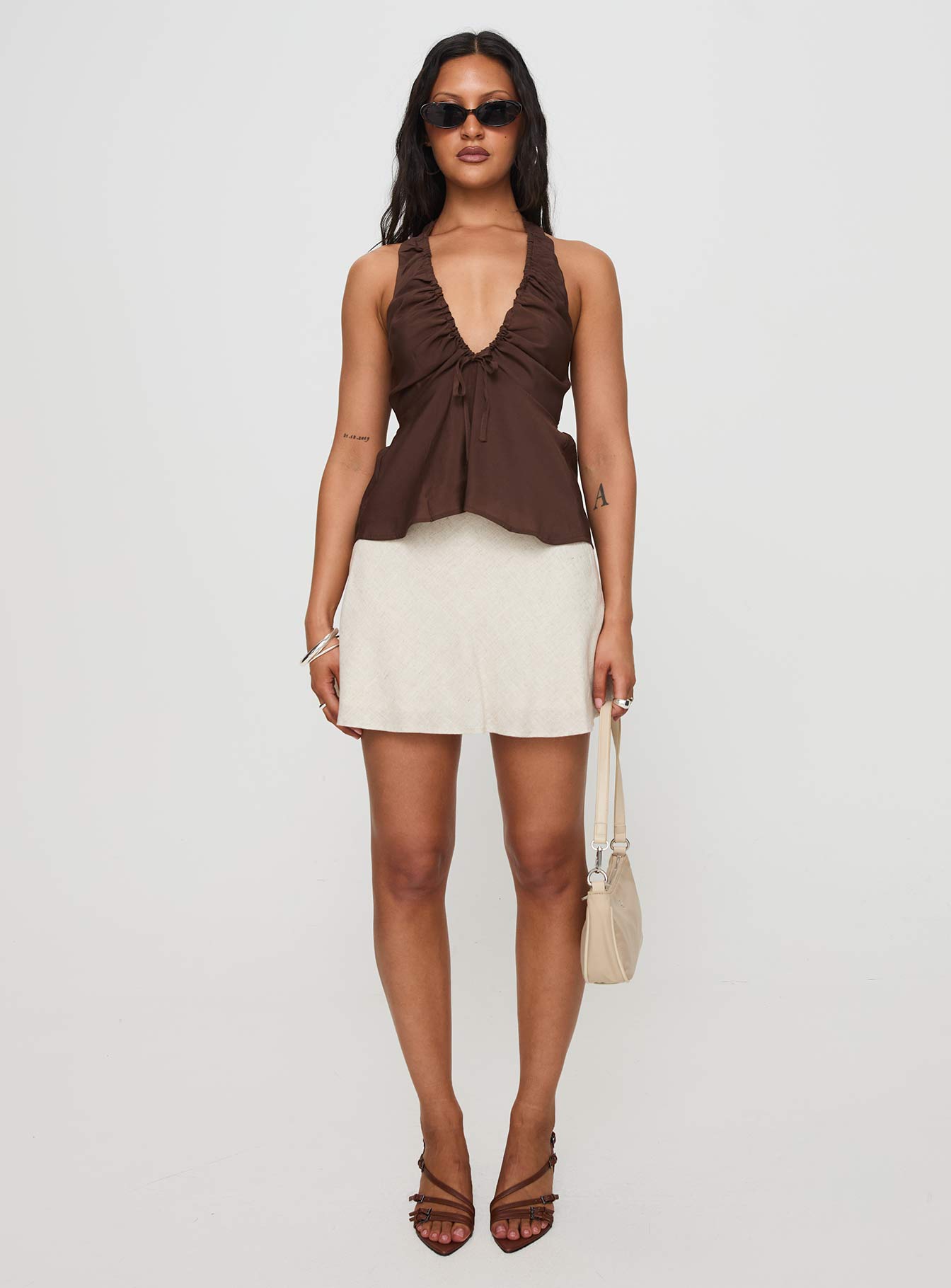 Gadot Halter Top Brown - Image 7