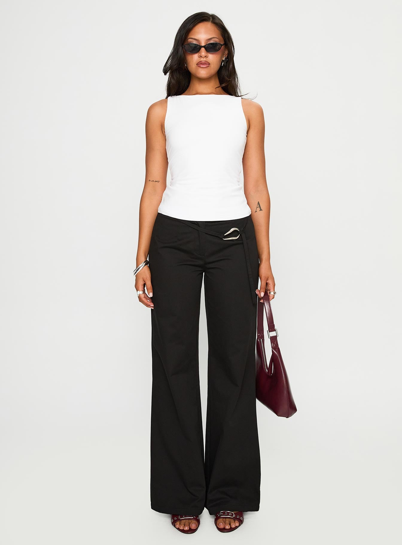 Lose Your Number High Neck Top White - Image 7