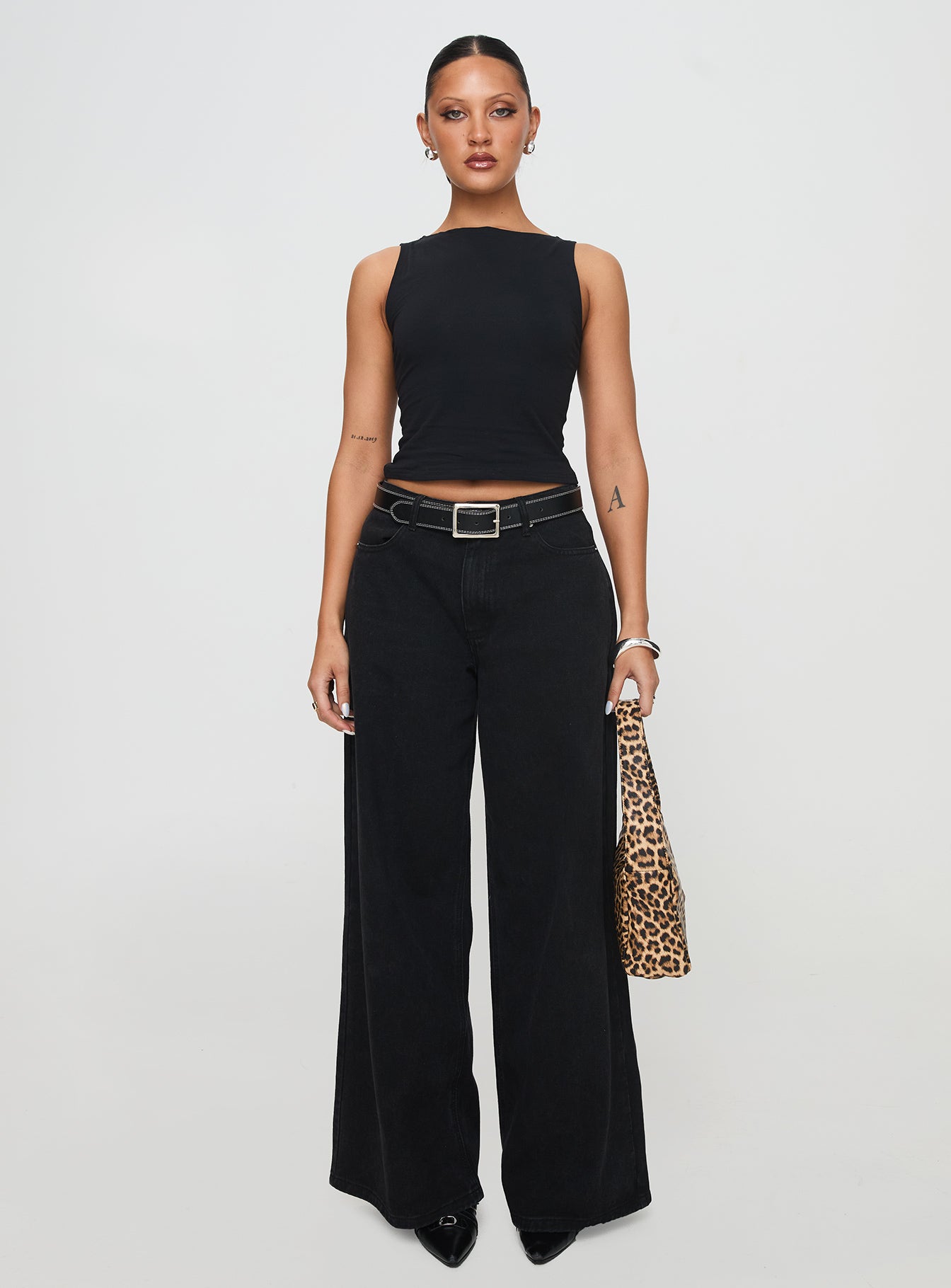 Bleeker High Neck Top Black - Image 7