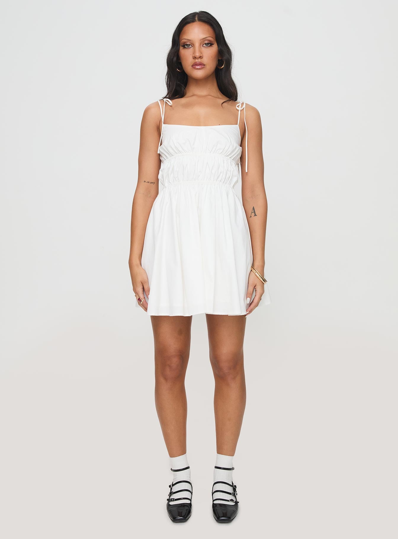 Jacksonne Mini Dress White - Image 7