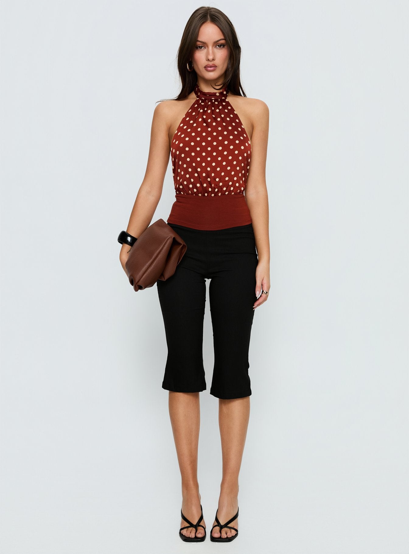 Rania Top Polka Burnt Red - Image 7
