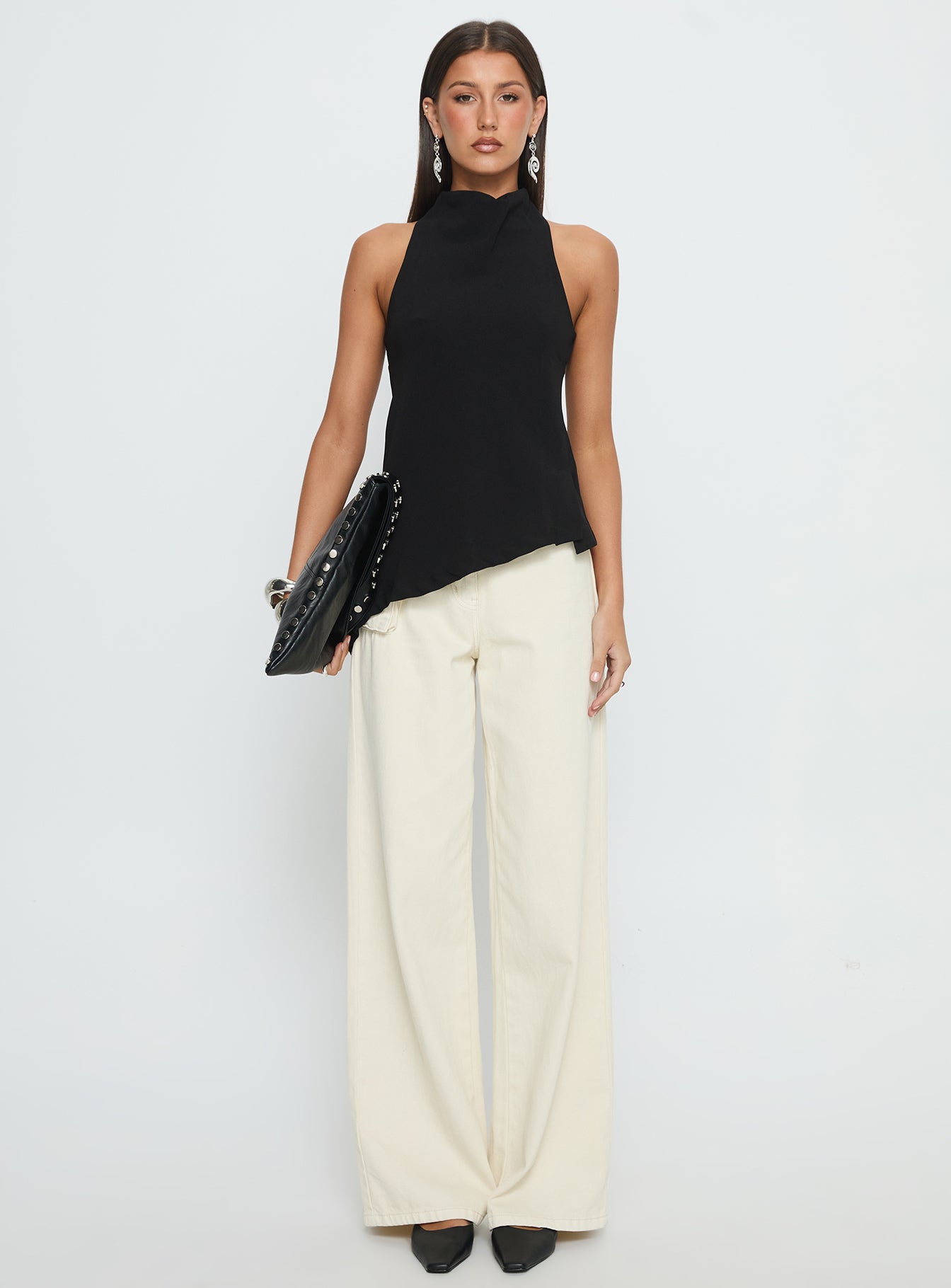 Days Get Dark Asymmetrical Top Black - Image 6