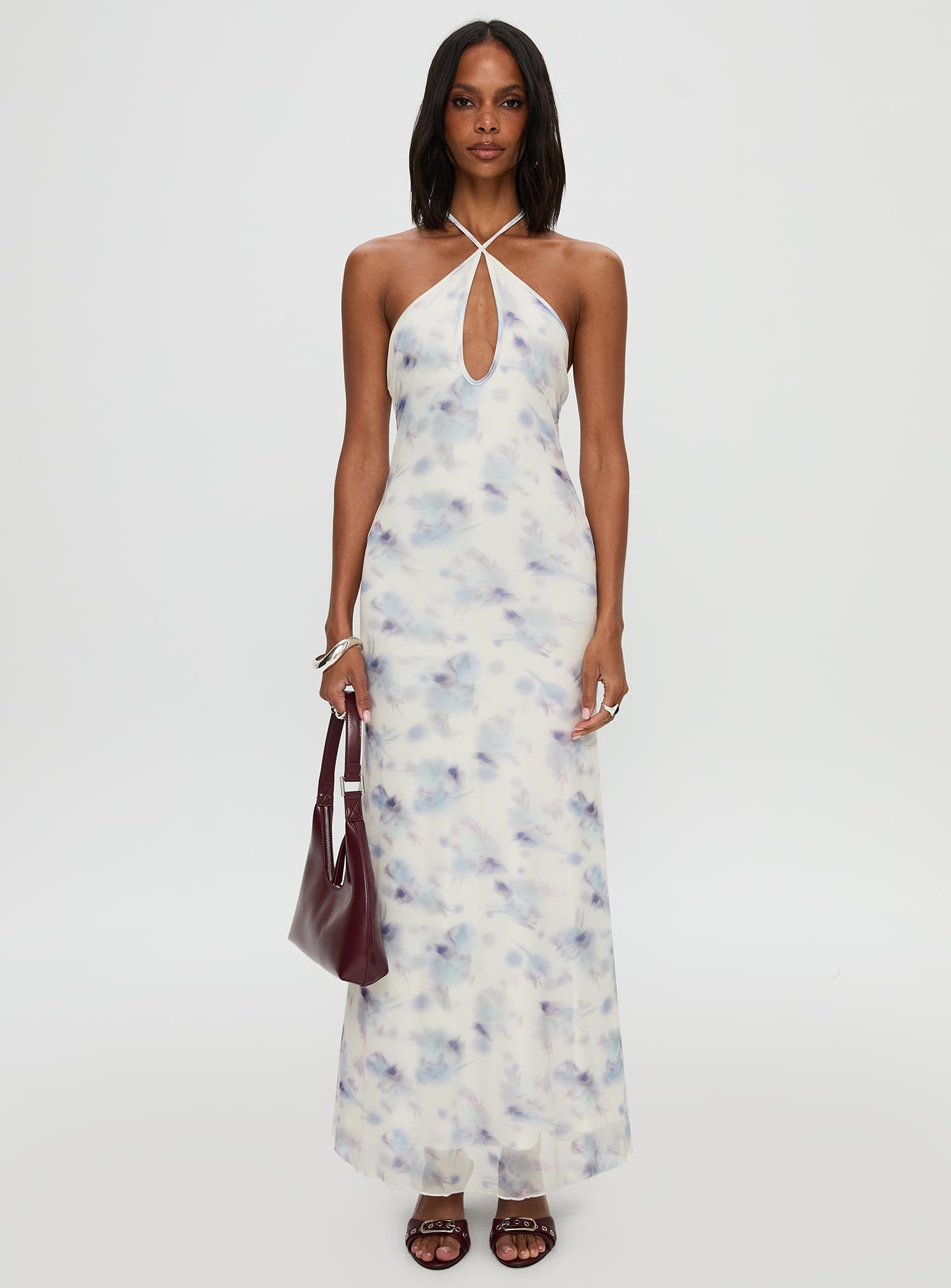 Walk On Water Halter Maxi Dress White - Image 6