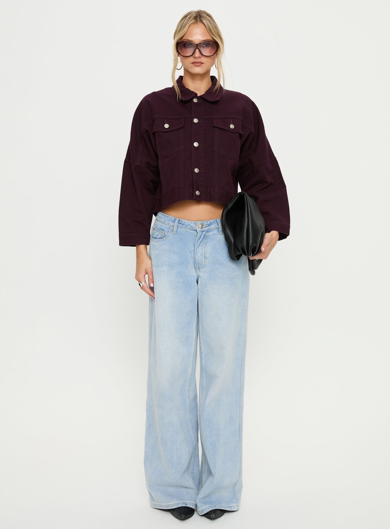 Hughes Denim Jacket Currant - Image 6