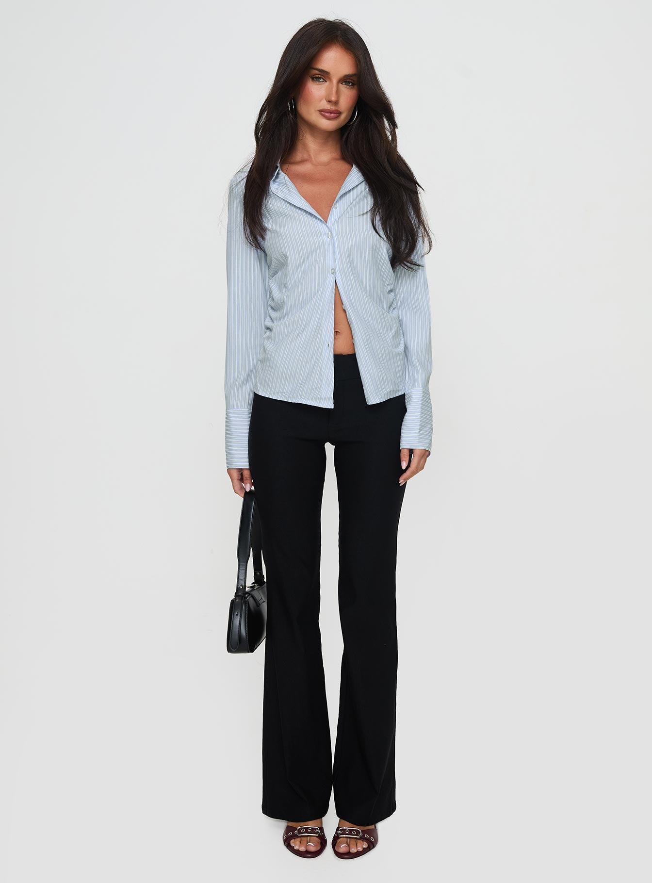 Rush Hour Long Sleeve Top Blue Stripe - Image 7