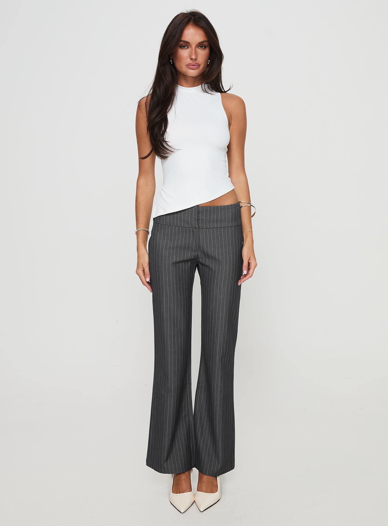 Isabeau Pant Grey Pinstripe - Image 6