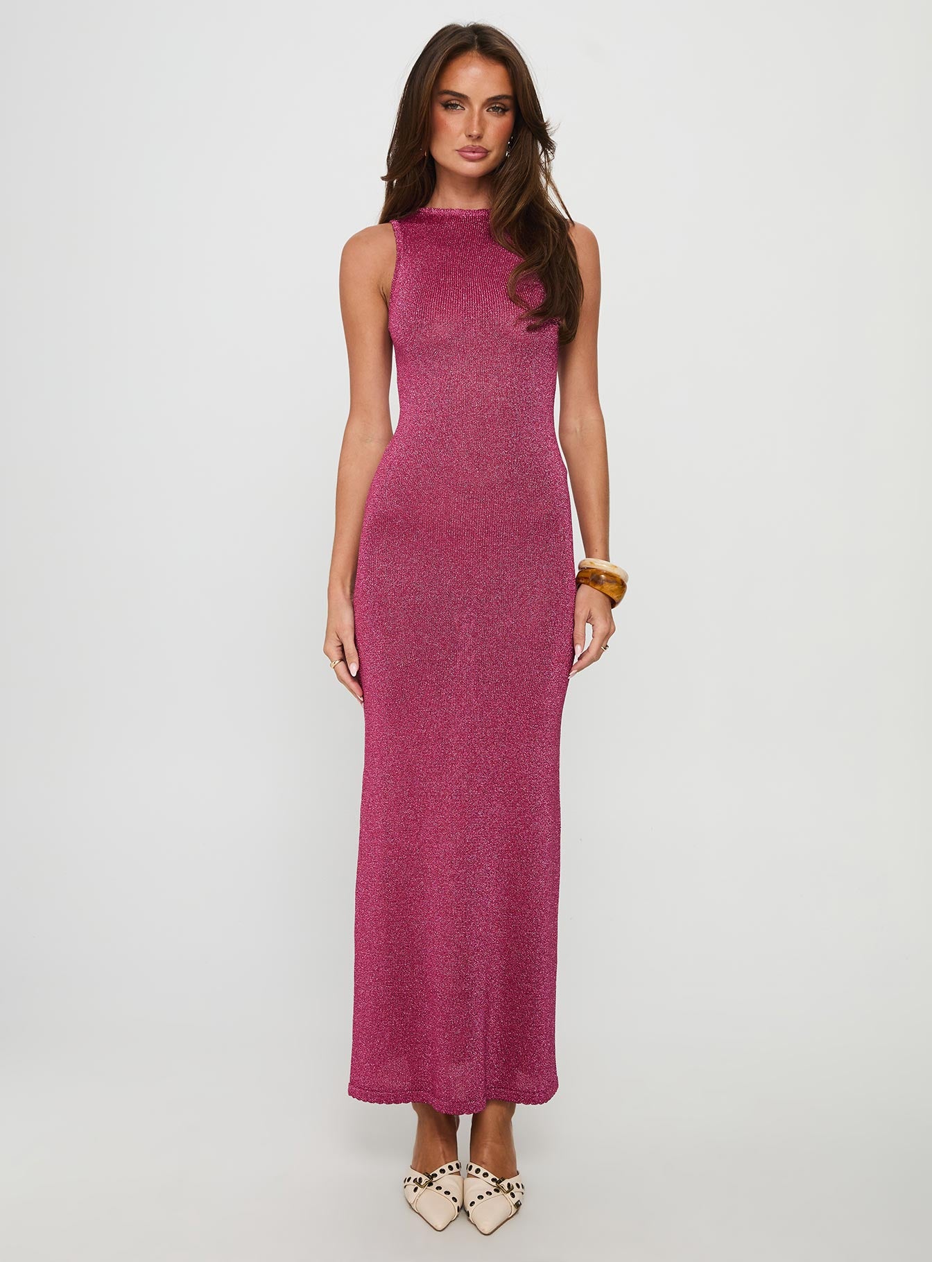 Tourista Maxi Dress Hot Pink - Image 6