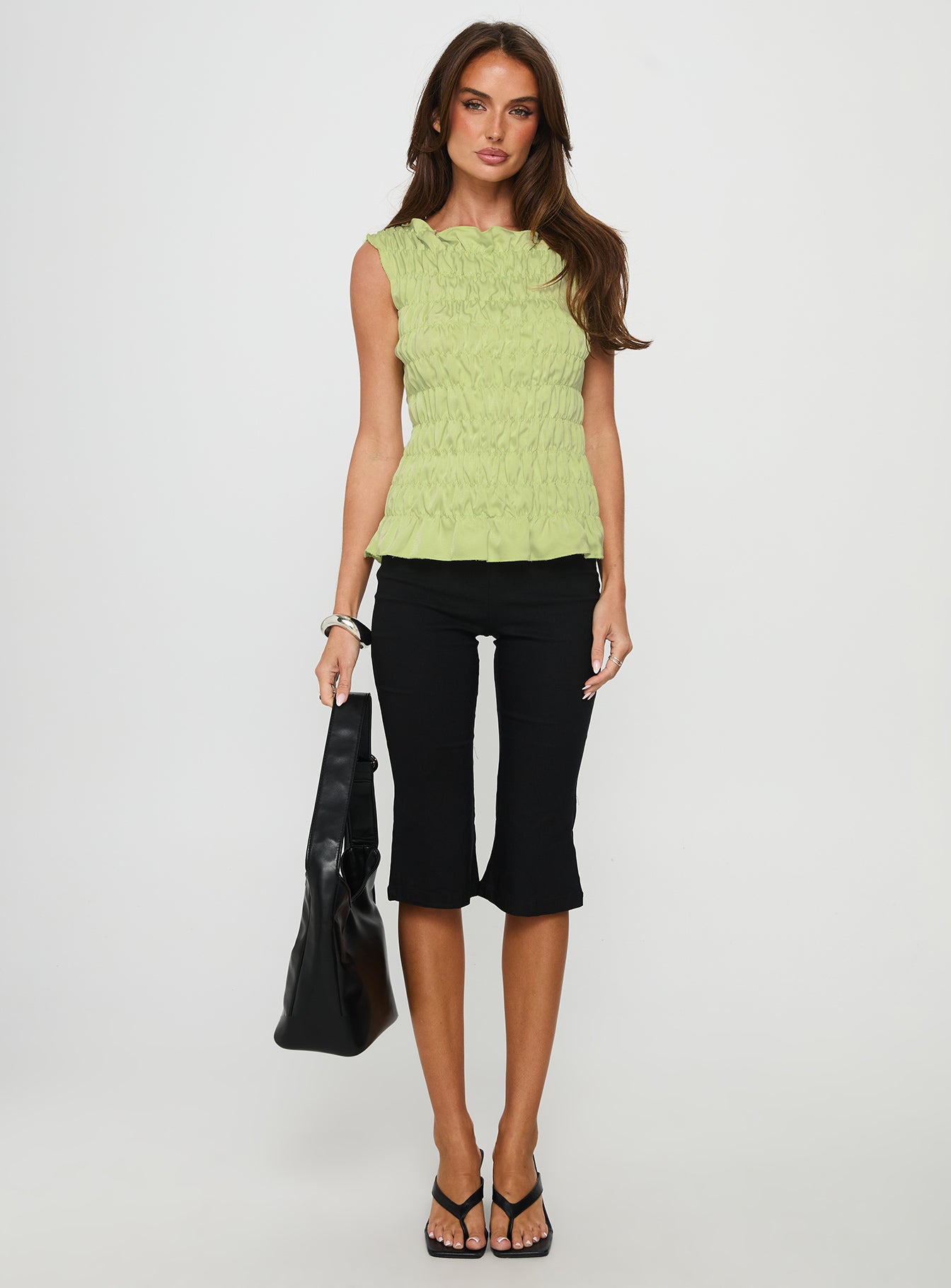 Elenir Shirred Top Green - Image 6