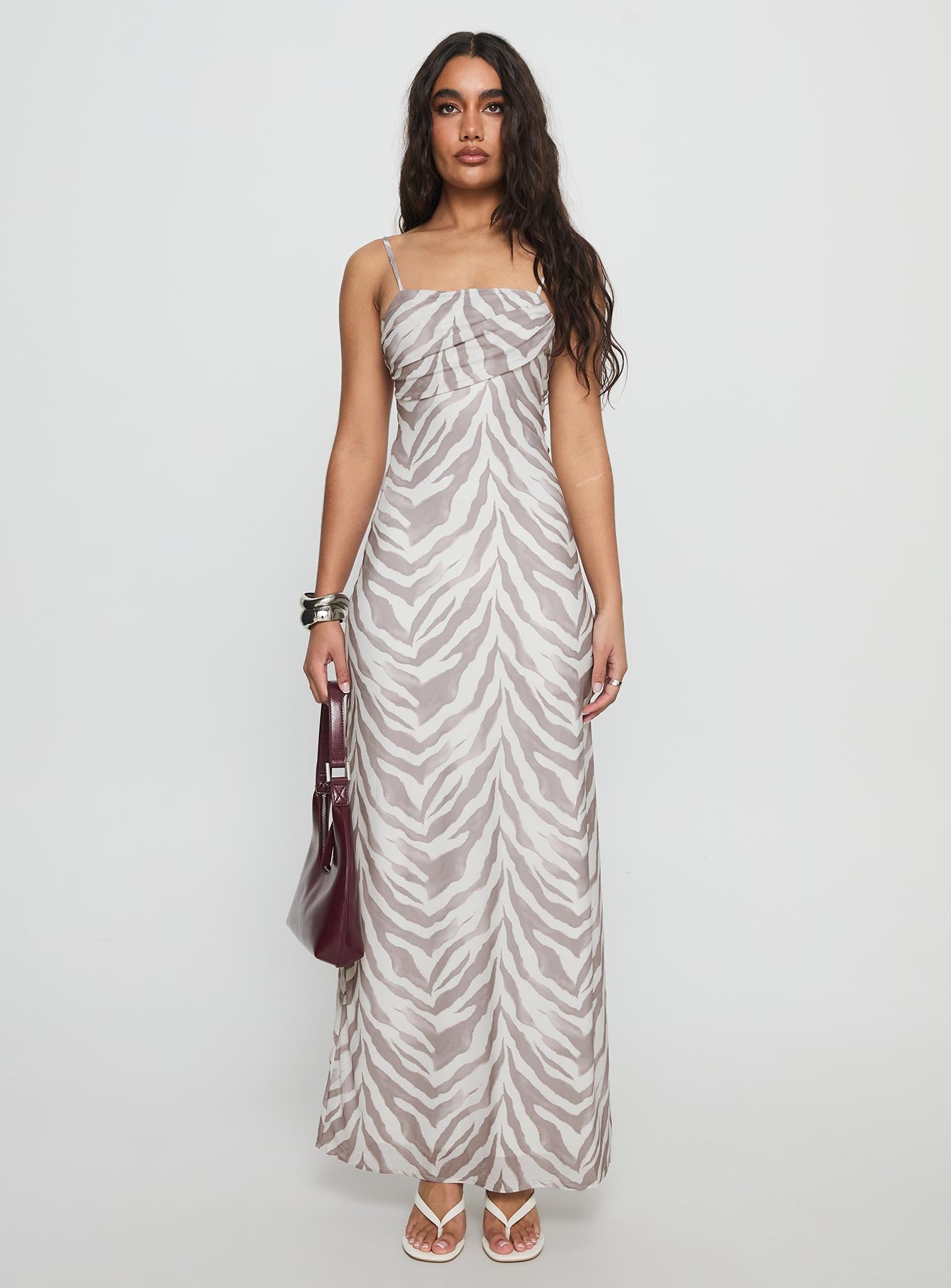 Kierra Mesh Maxi Dress Zebra - Image 7