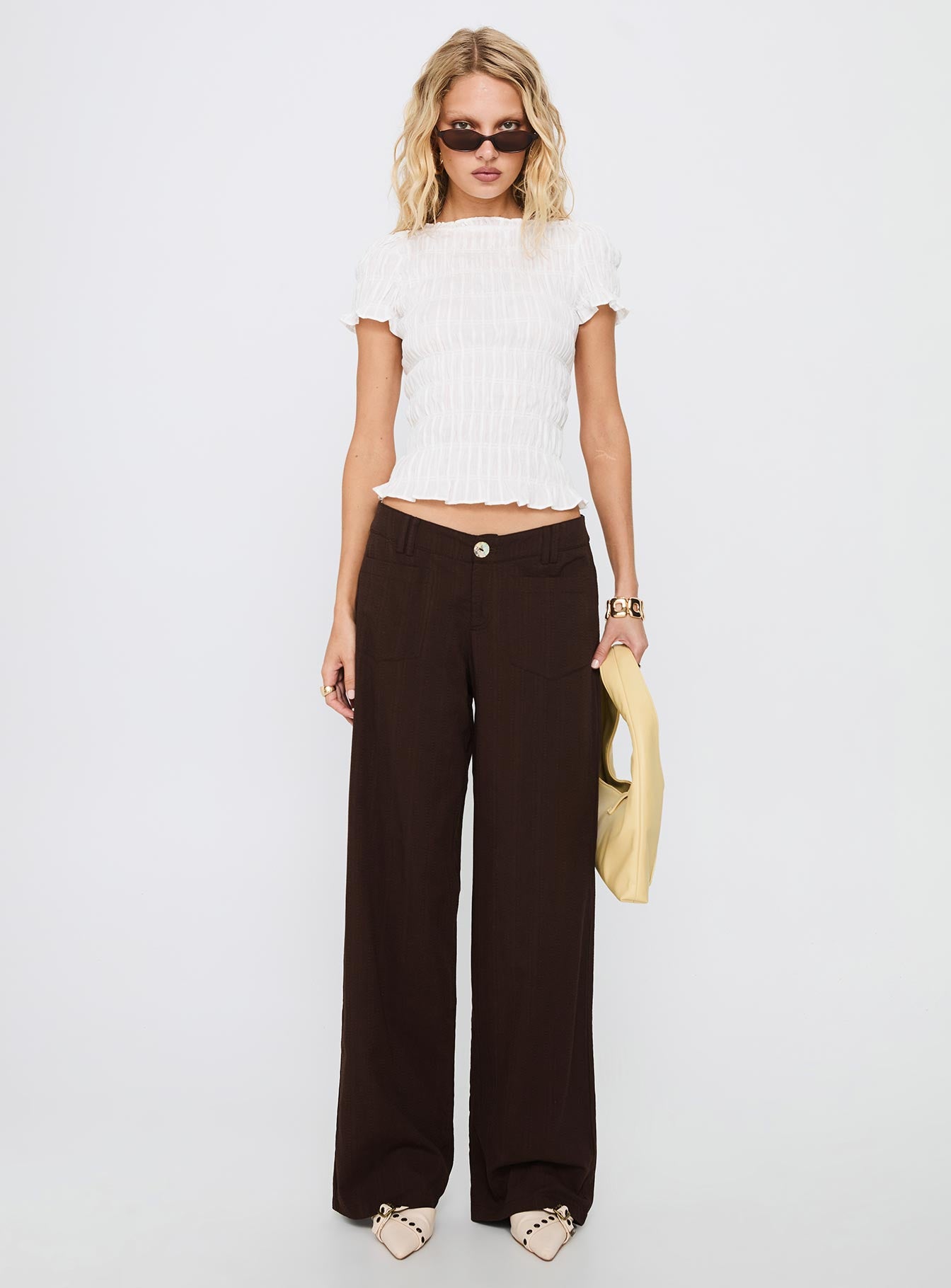 Vendi Low Rise Pant Chocolate - Image 7