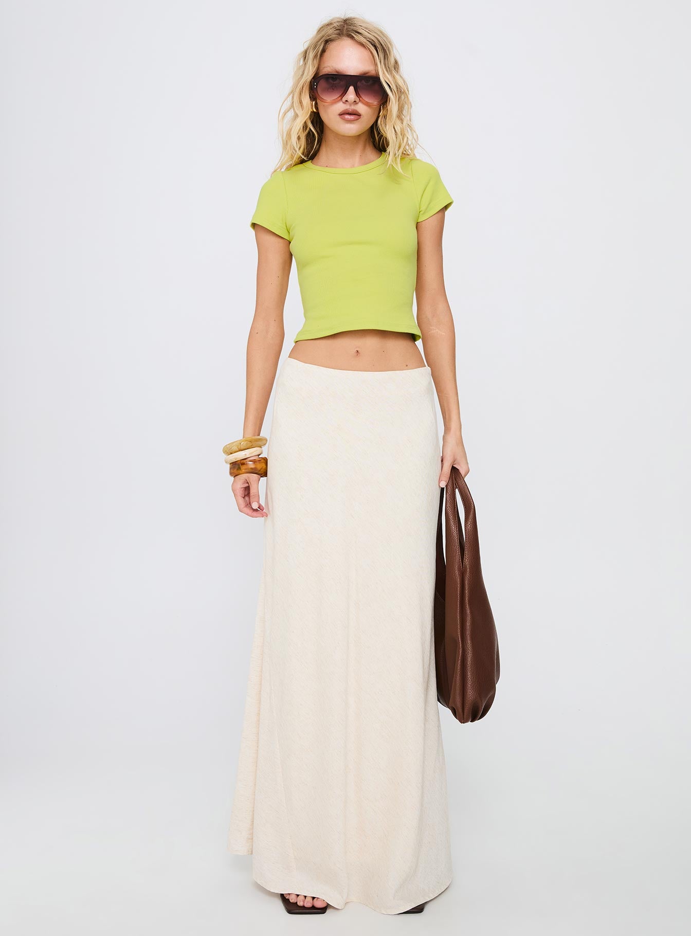 Baseline Scoop Rib Tee Green - Image 7