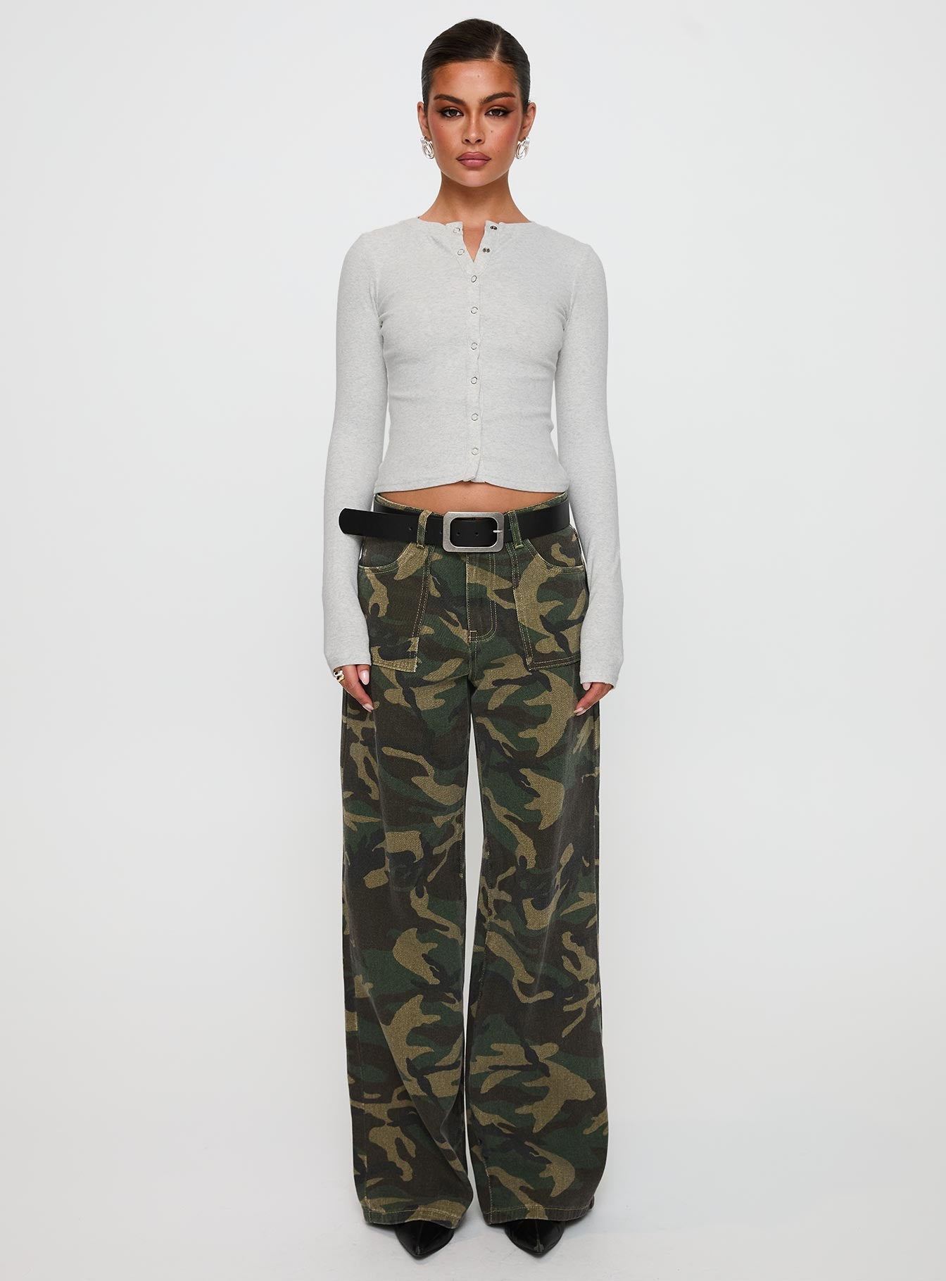 Sandra Dee Knit Top Grey Marle - Image 7