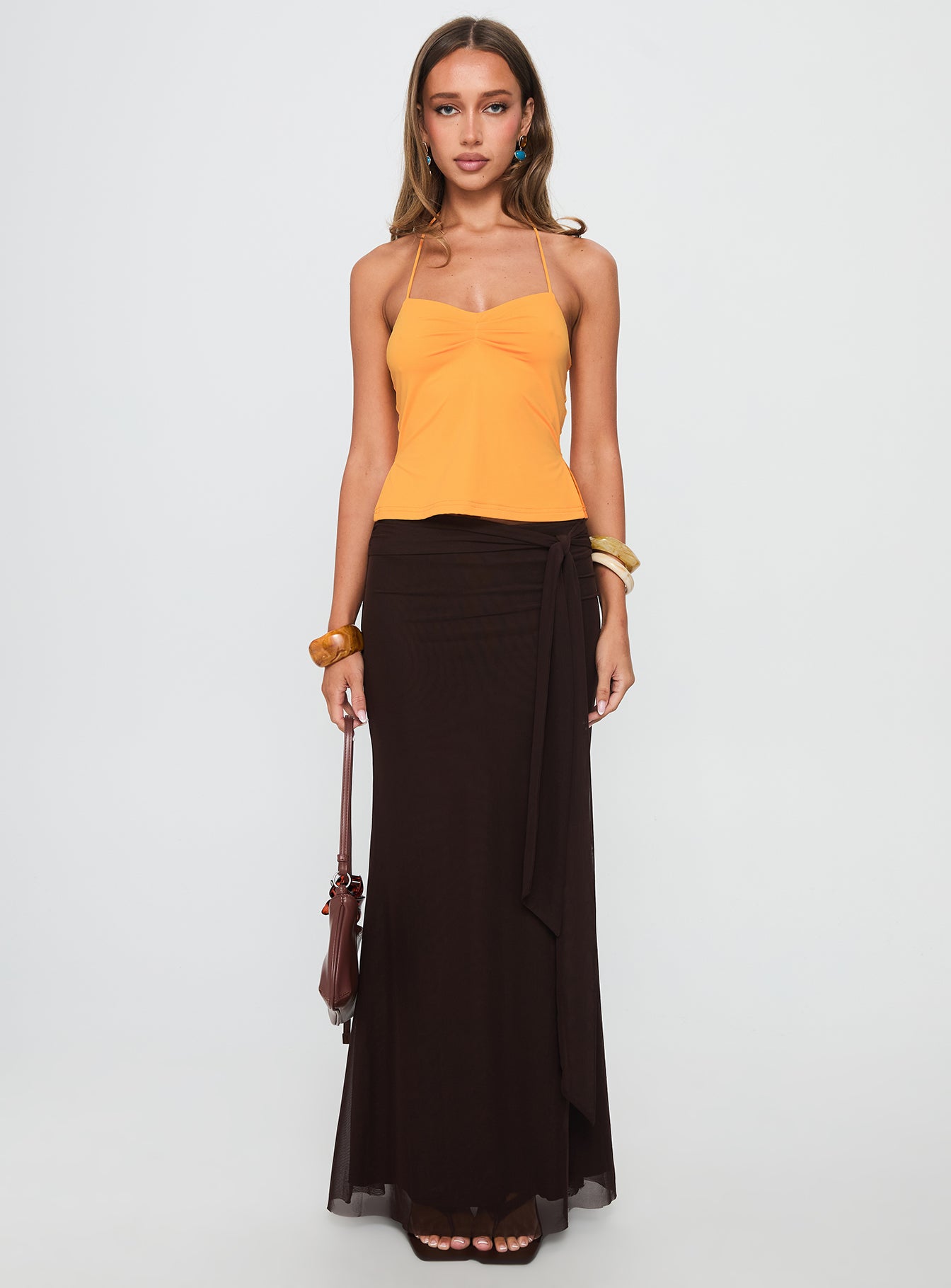 Rehna Halter Top Orange - Image 7