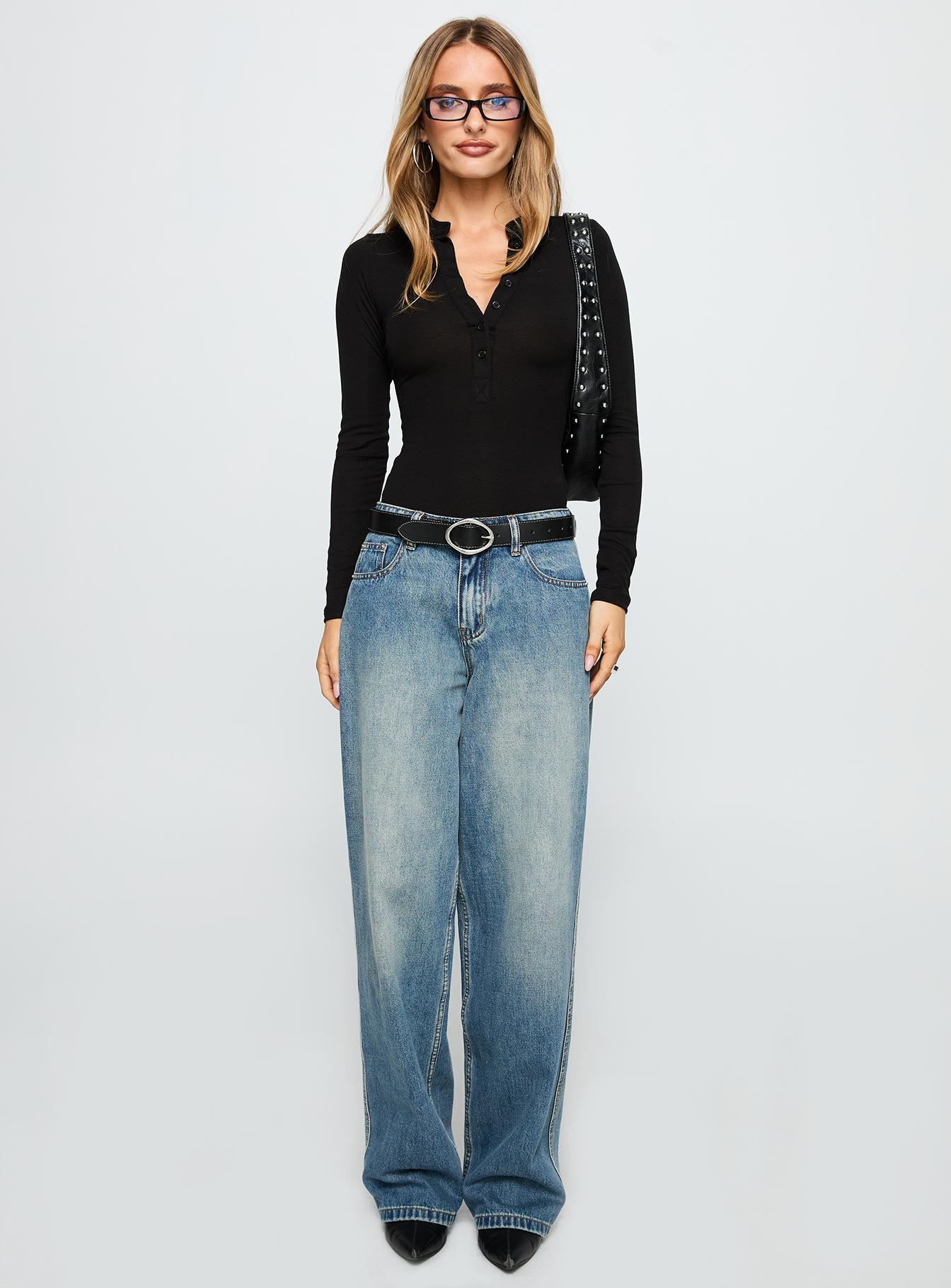 Kandis Long Sleeve Bodysuit Black - Image 6