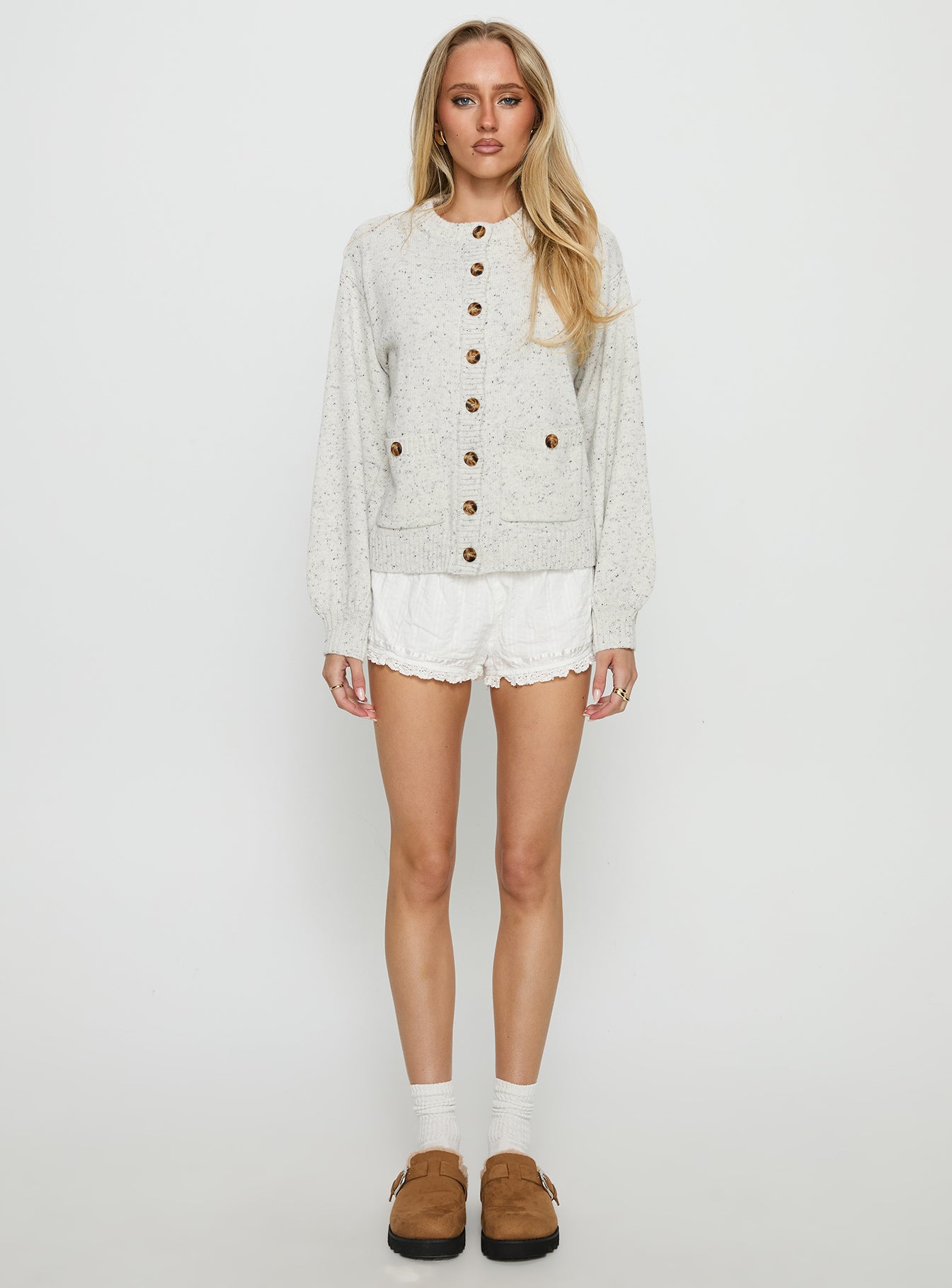 Dorah Boxy Cardigan Grey - Image 7