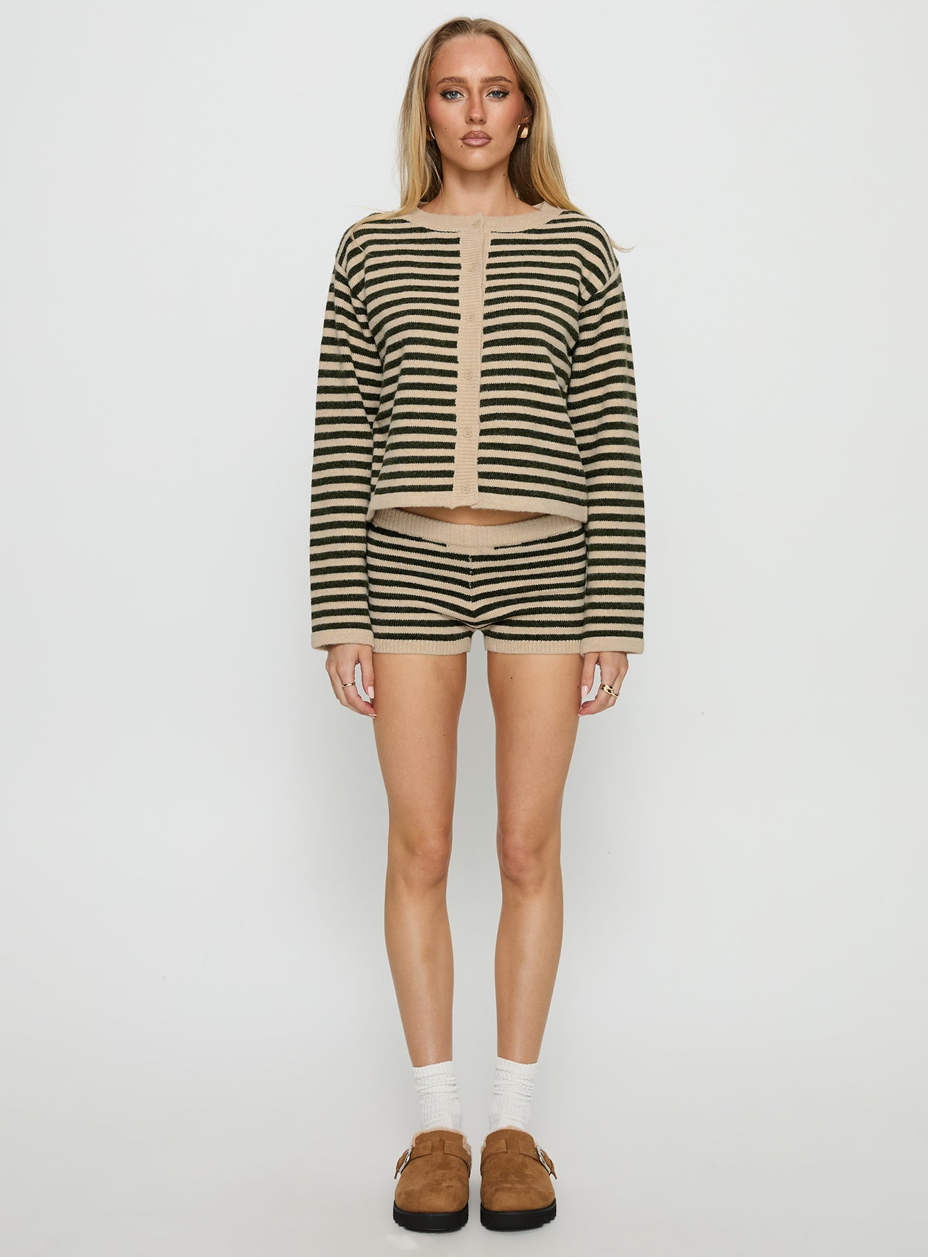Kollens Knit Cardigan Beige Multi - Image 7