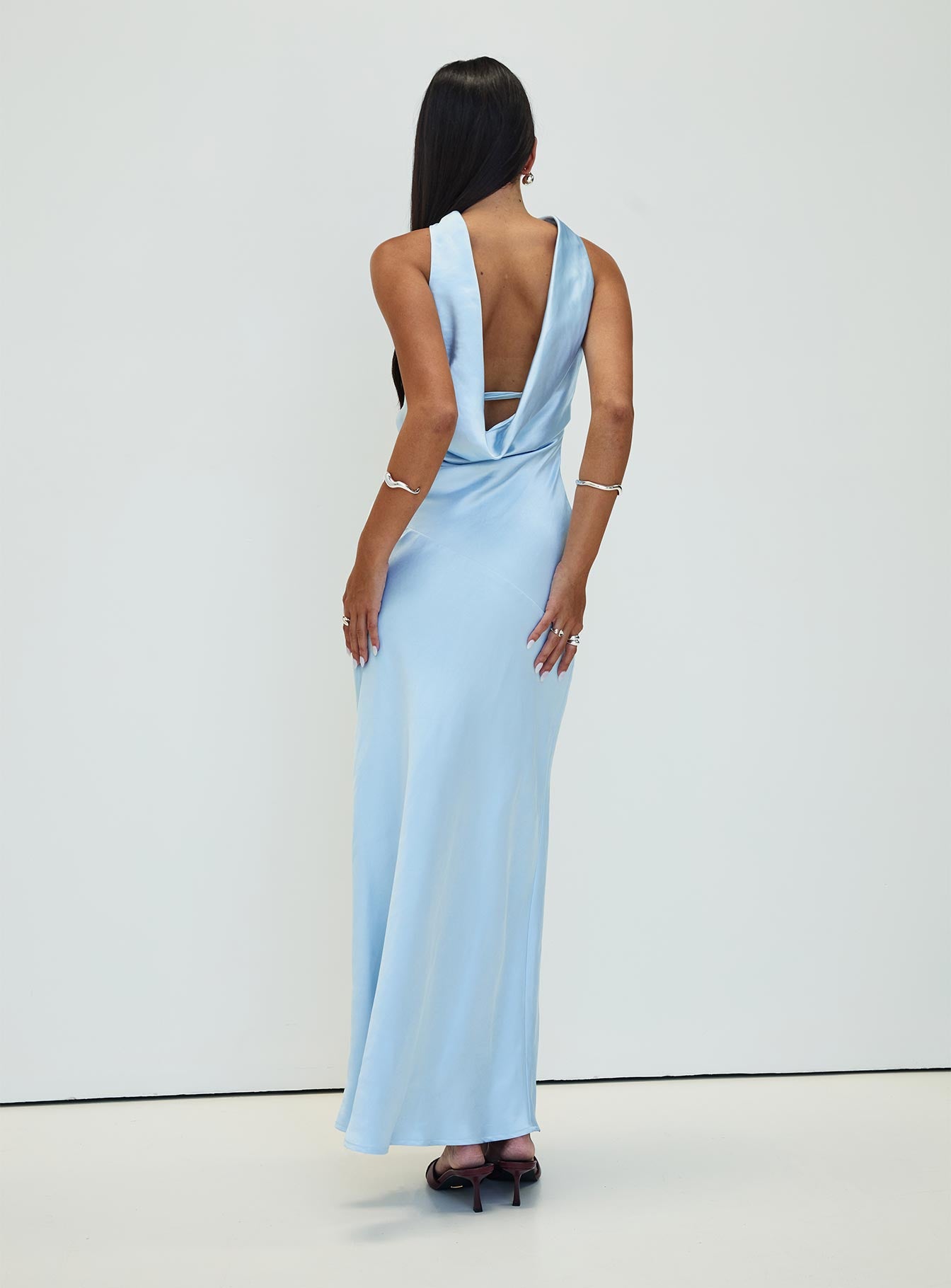 Legacies Strapless Maxi Dress Icy Blue Petite - Image 6