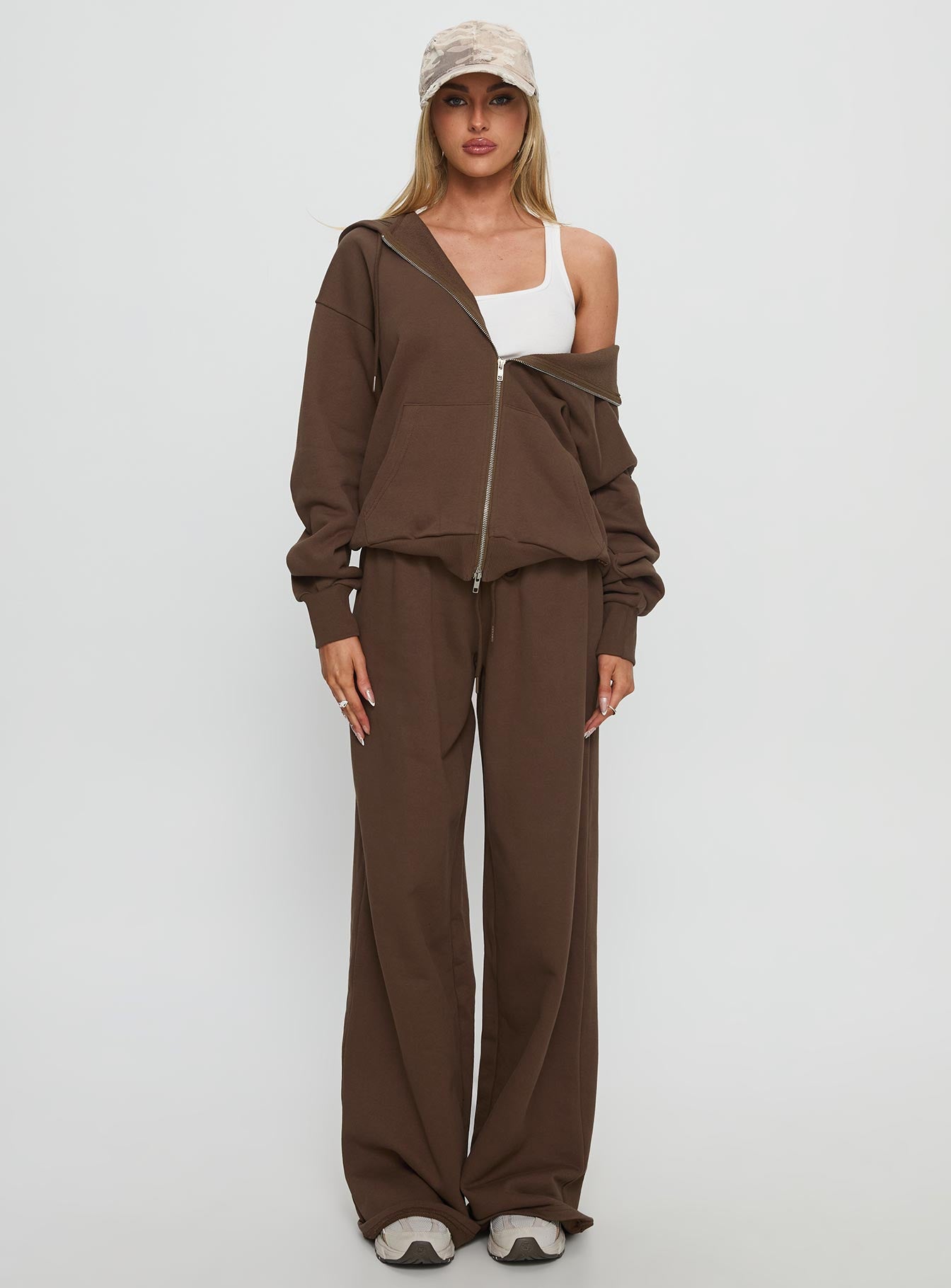 All Day Straight Leg Sweatpants Chocolate Brown - Image 7