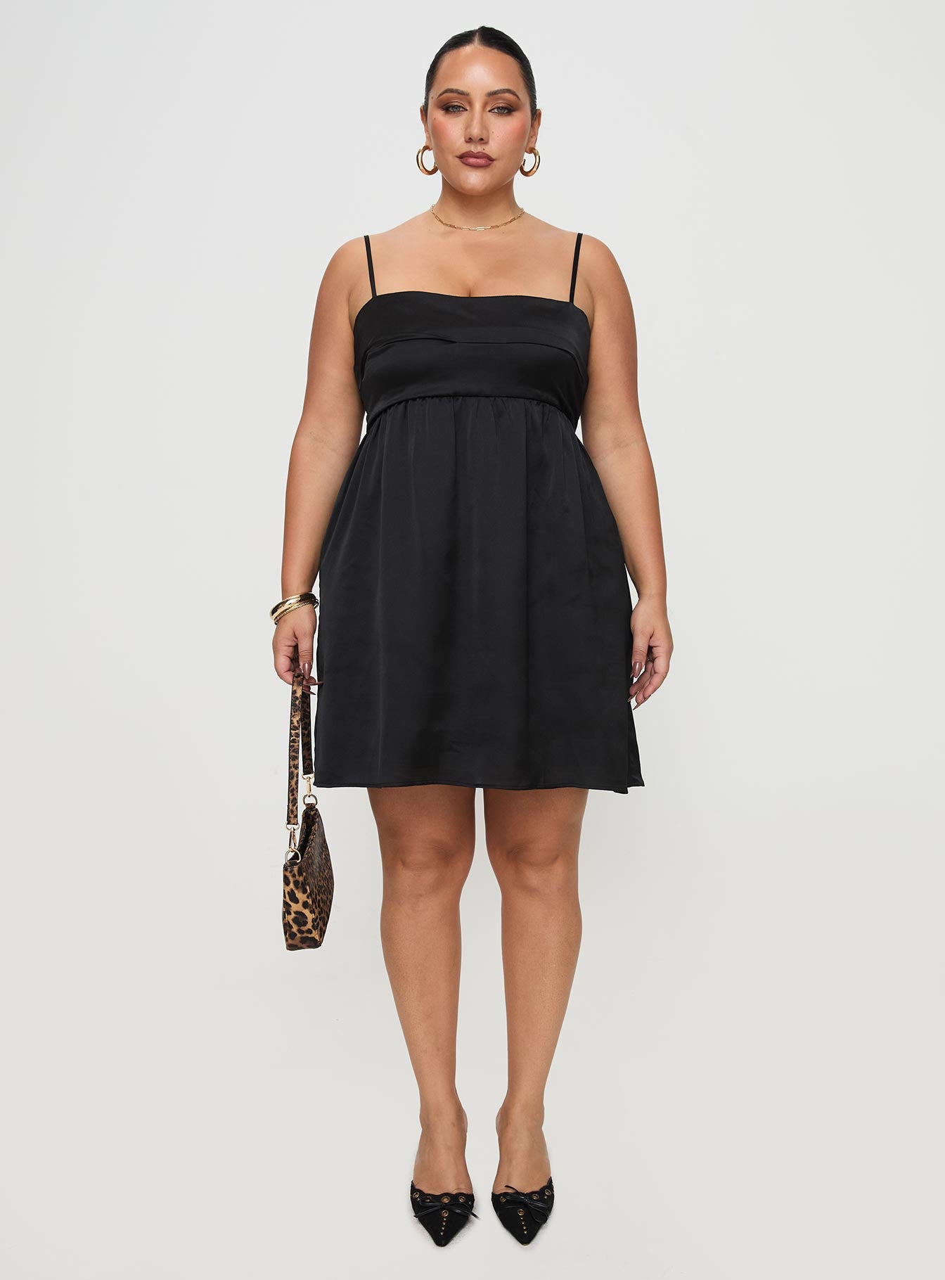 Ortega Mini Dress Black Curve - Image 7