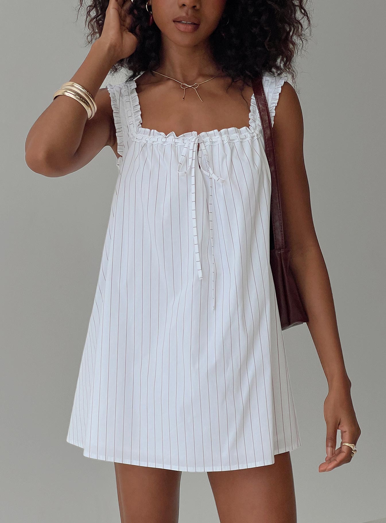 Swing Mini Dress Stripe - Image 8