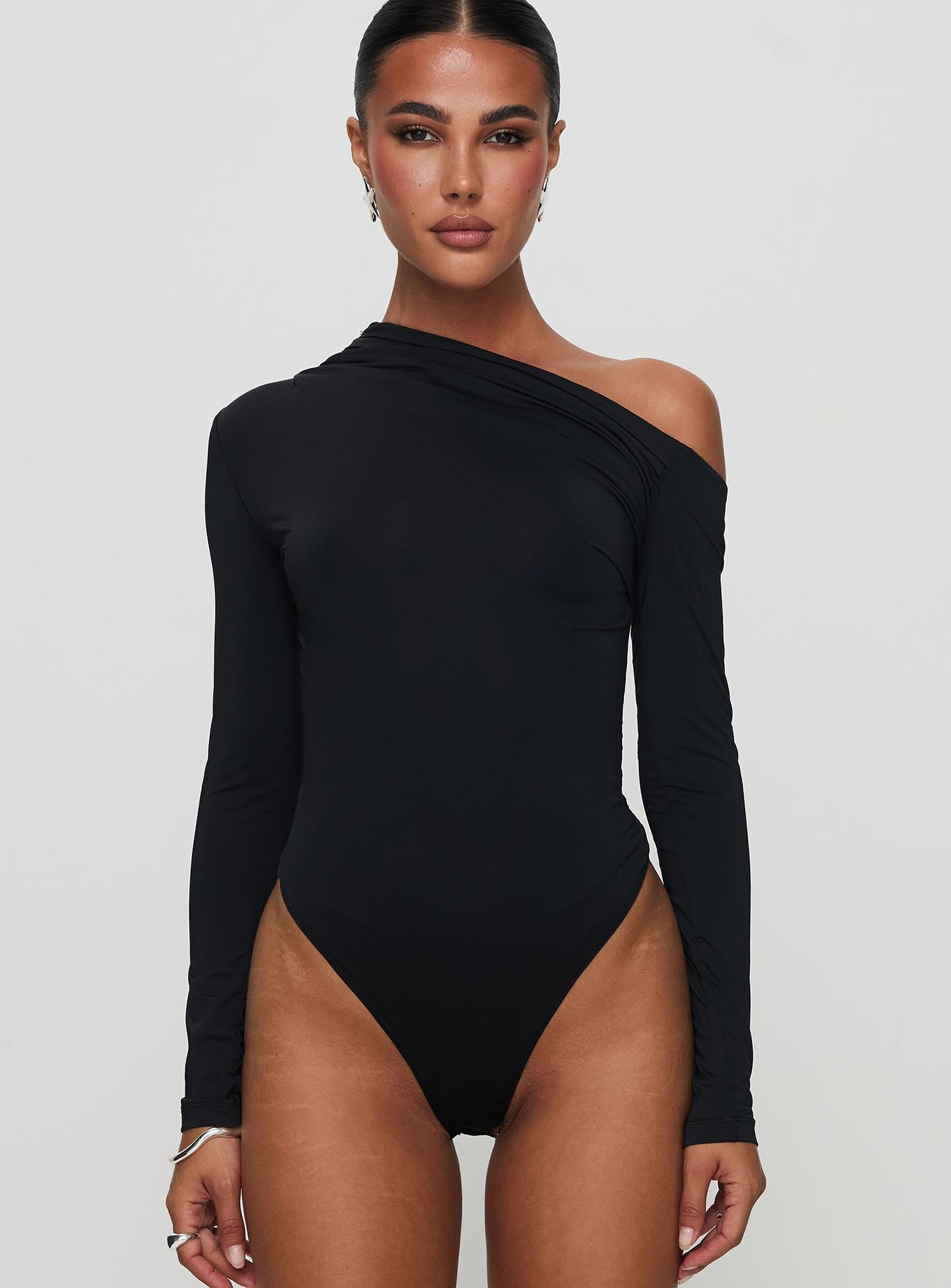 Antilles One Shoulder Bodysuit Black - Image 7