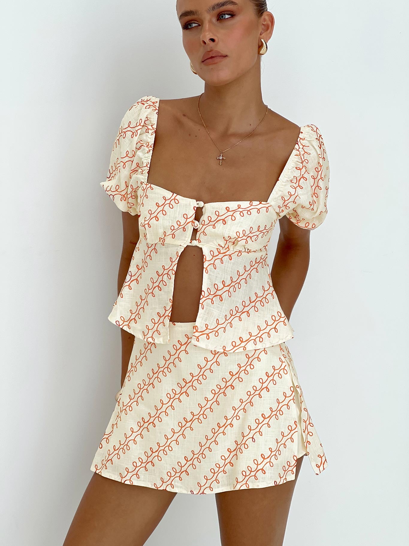 Passionfruit Linen Blend Top Multi - Image 8