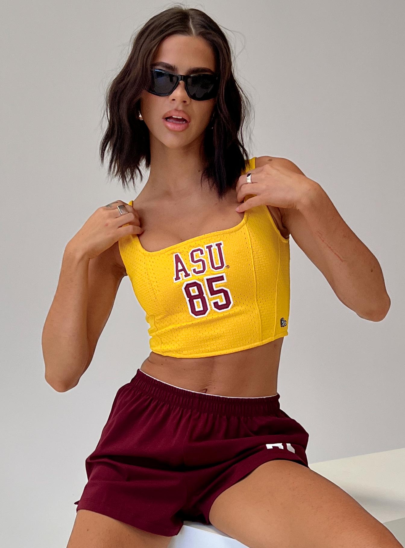 Asu Jersey Corset Top Gold - Image 8