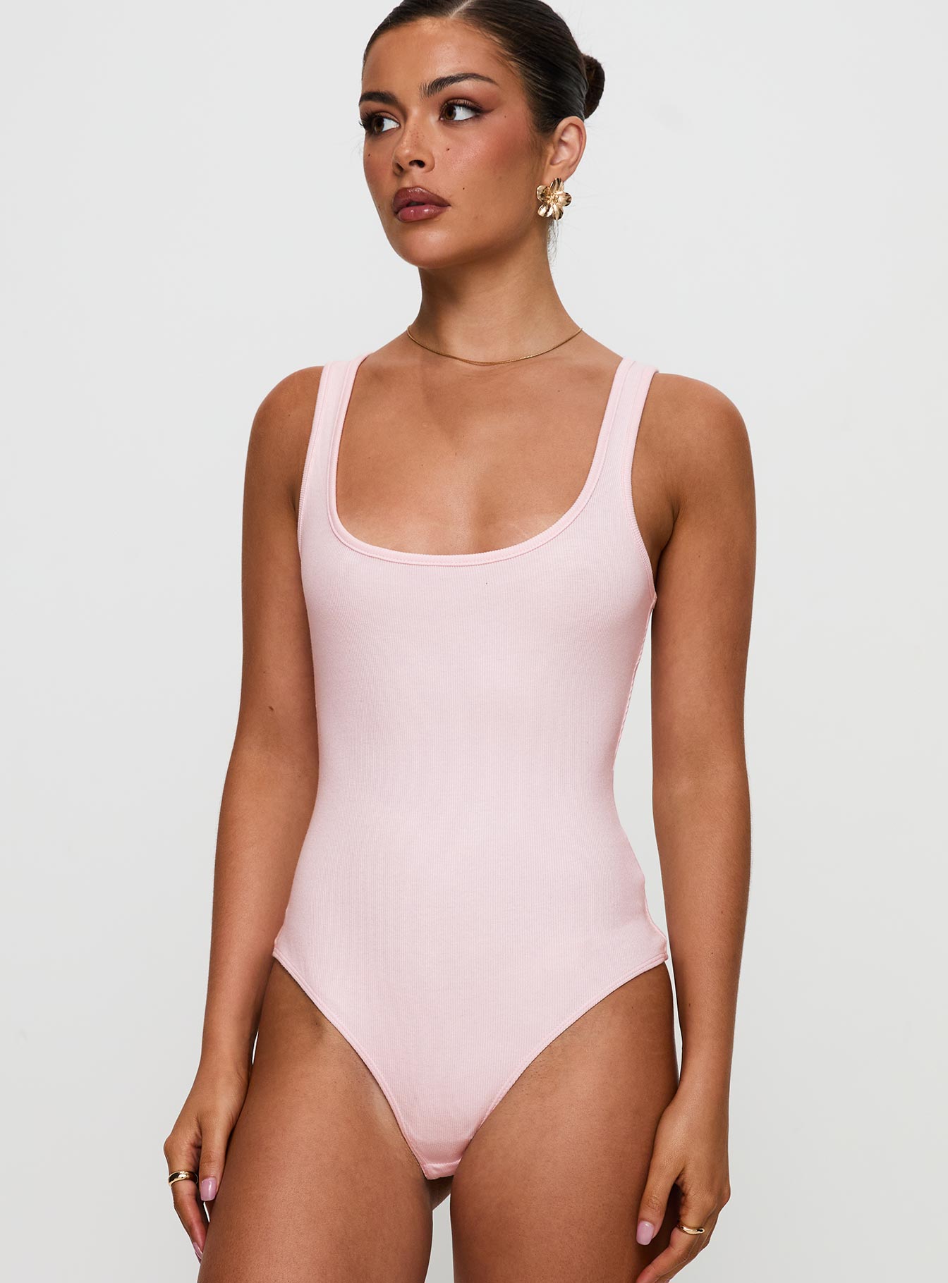 Baseline Rib Bodysuit Pink - Image 7