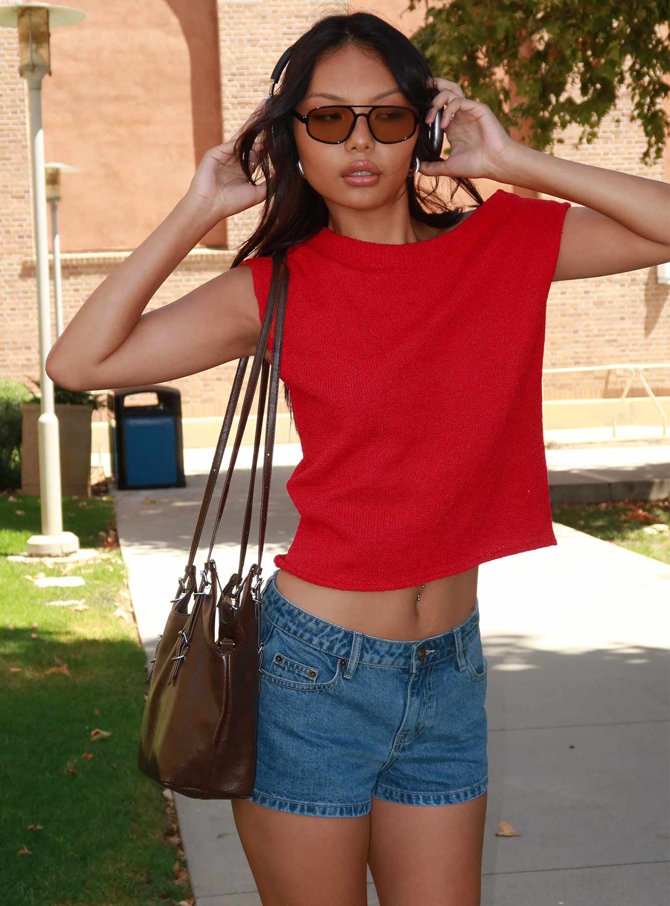 Dreamful Low Rise Mini Denim Short Light Wash - Image 8