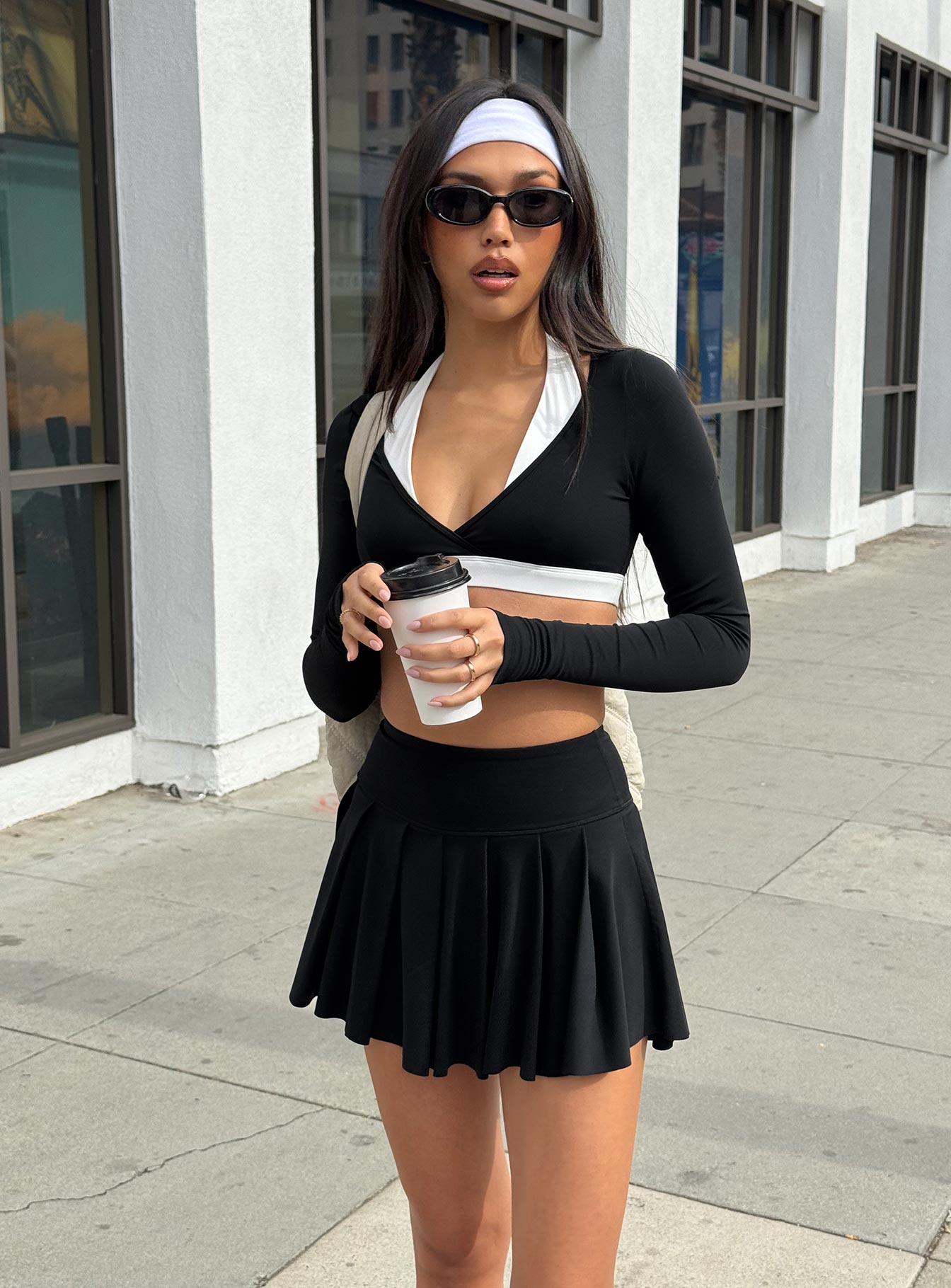 Vitality Long Sleeve Active Crop Black - Image 9