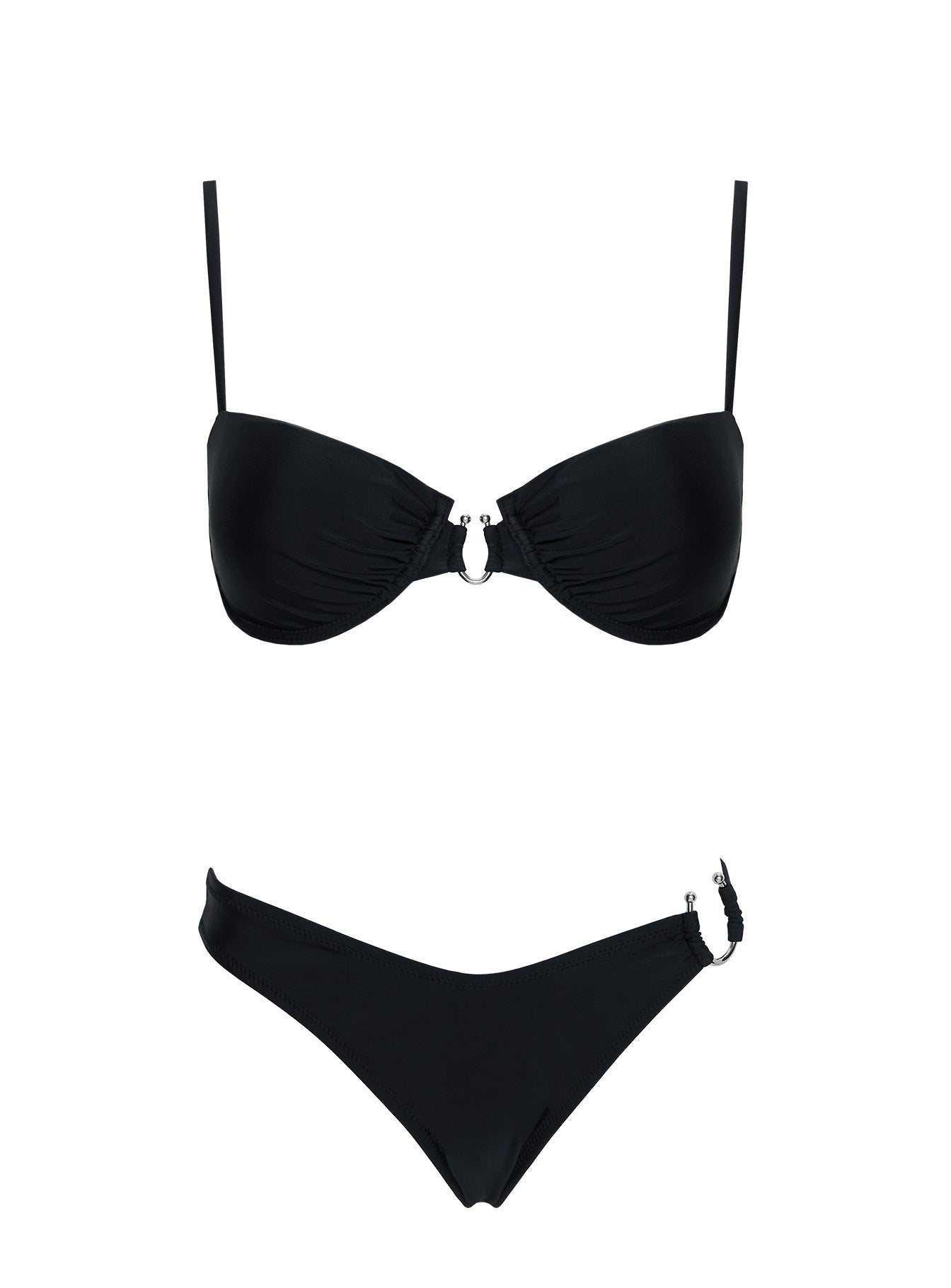 Alexea Underwire Bikini Top Black - Image 5