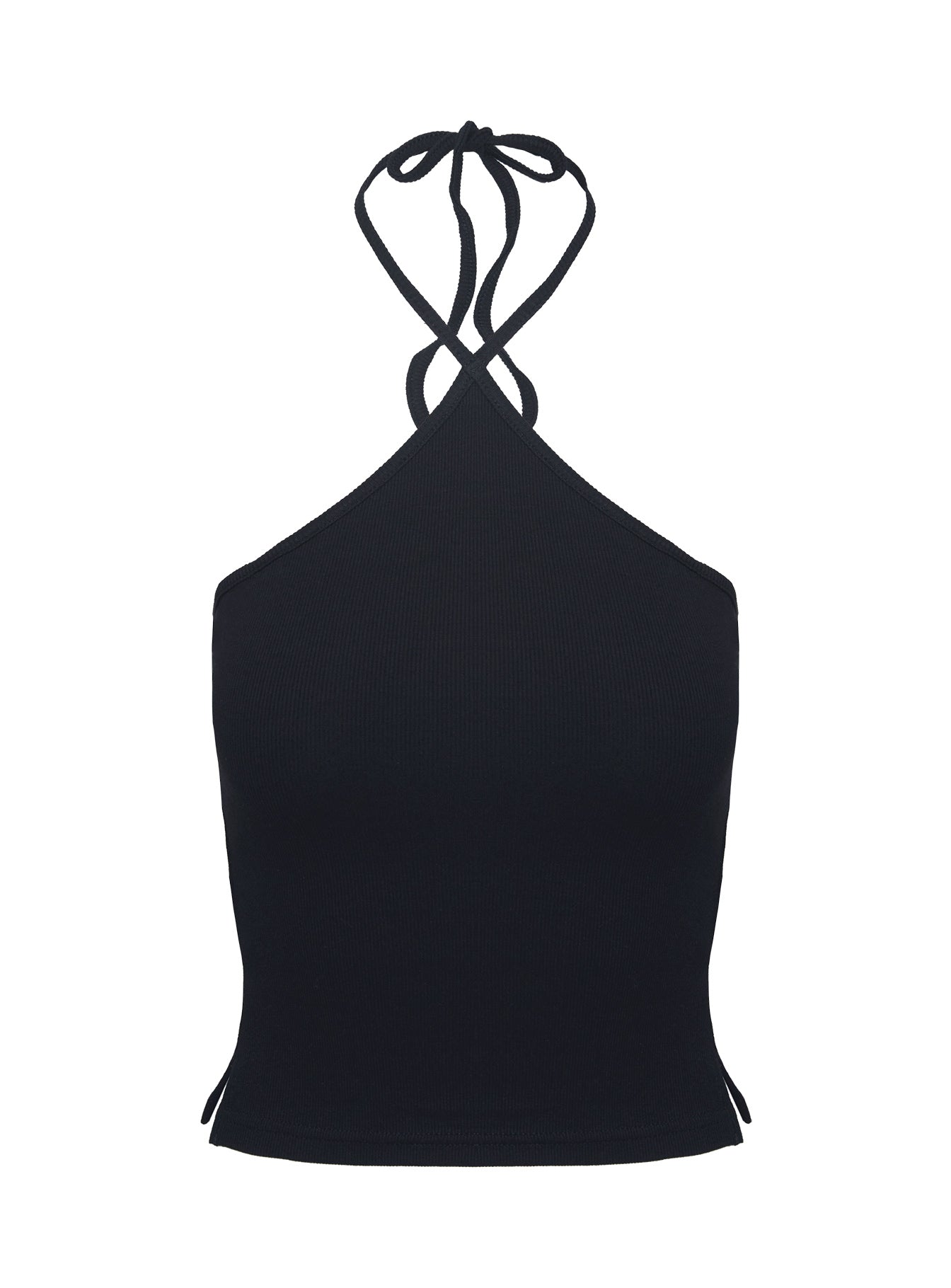 Baseline Halter Rib Top Black - Image 9