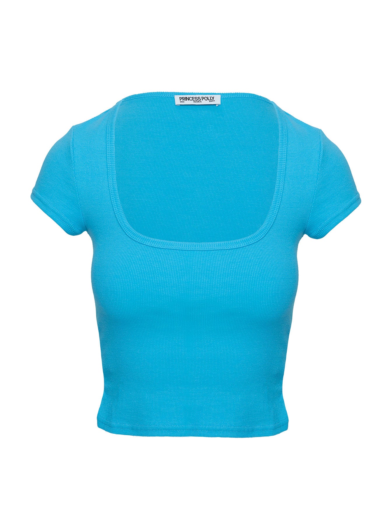 Baseline Square Neck Rib Top Blue - Image 9