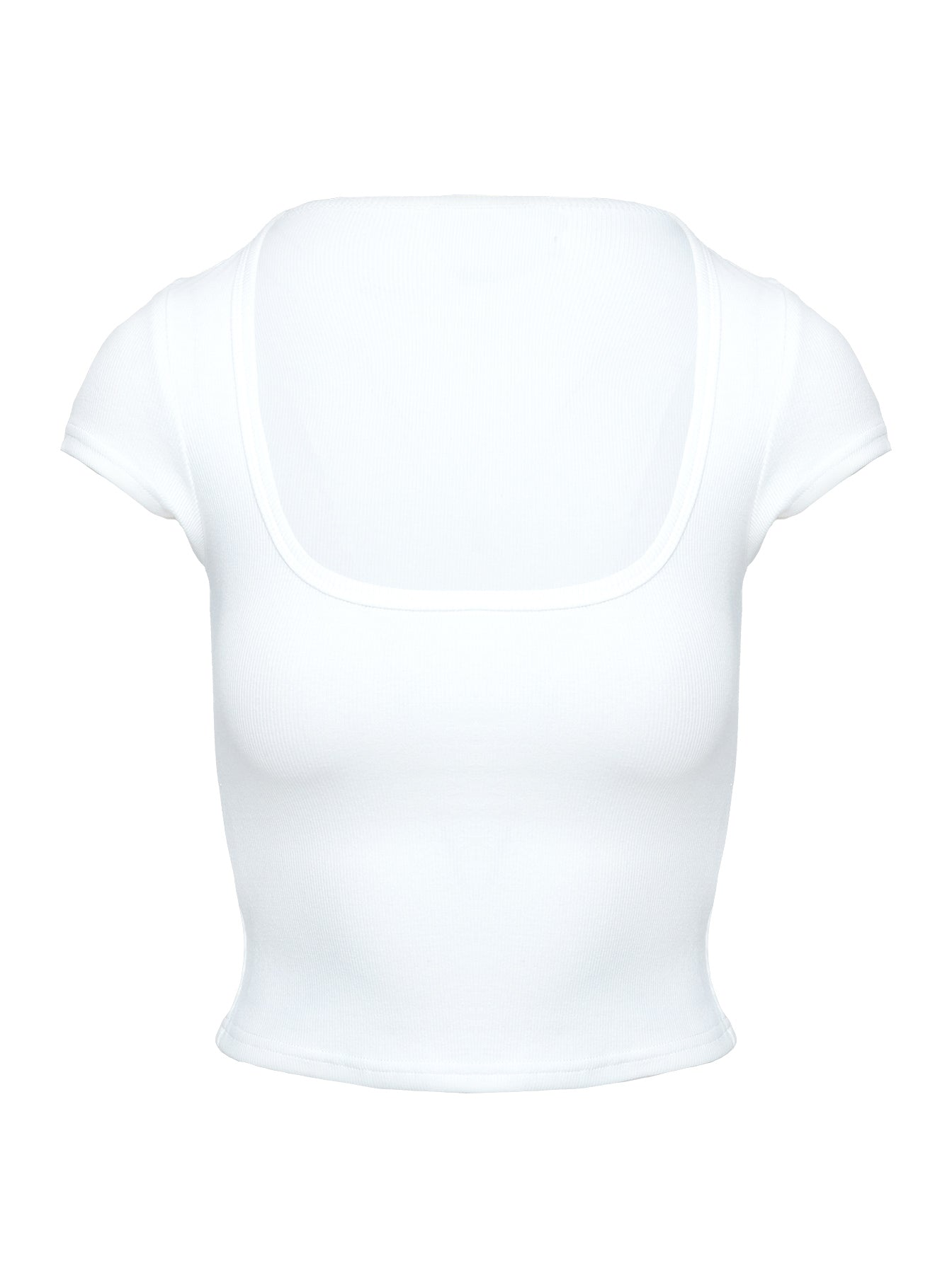 Baseline Square Neck Rib Top White - Image 10