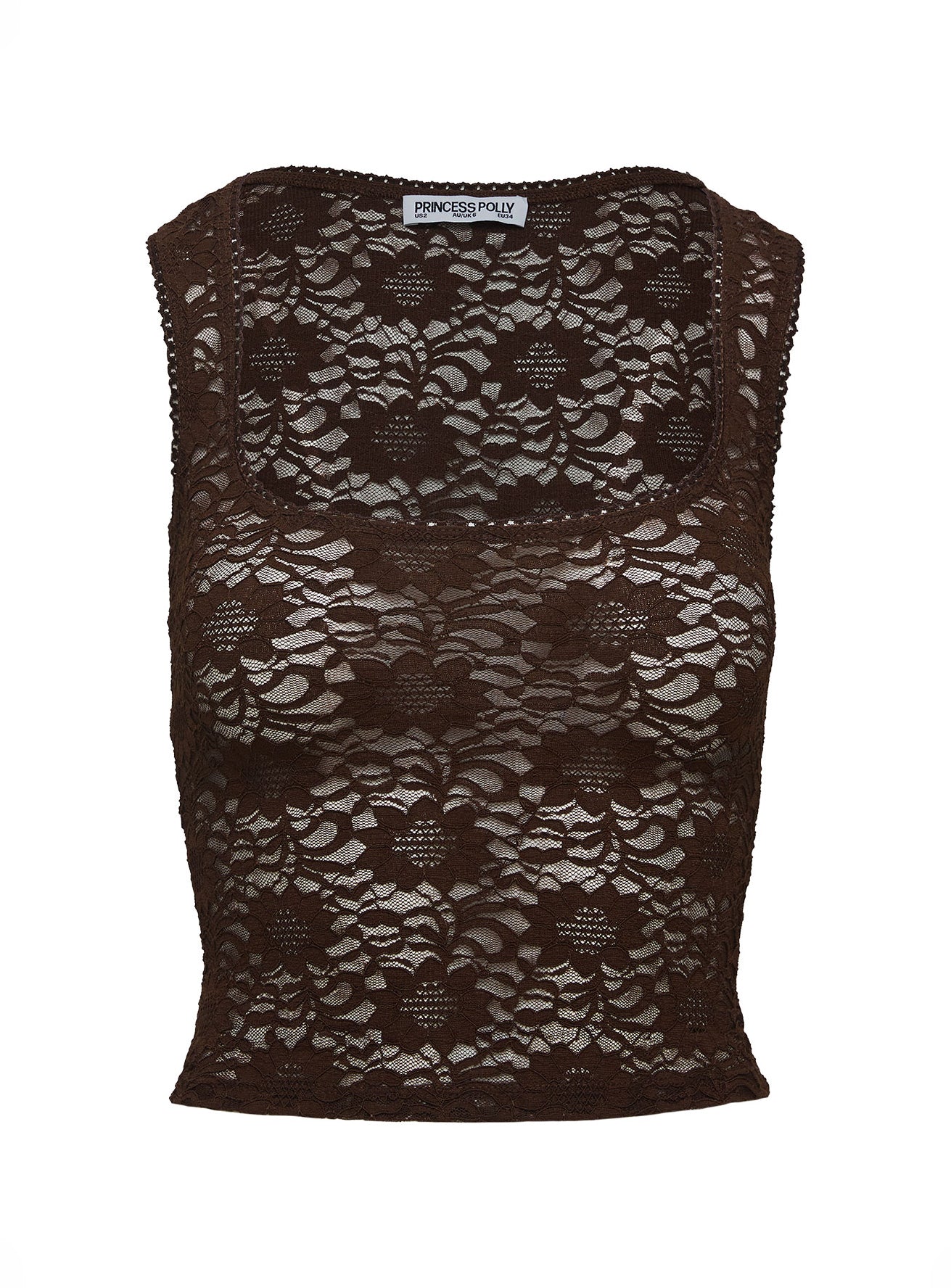Bennington Lace Top Brown - Image 6