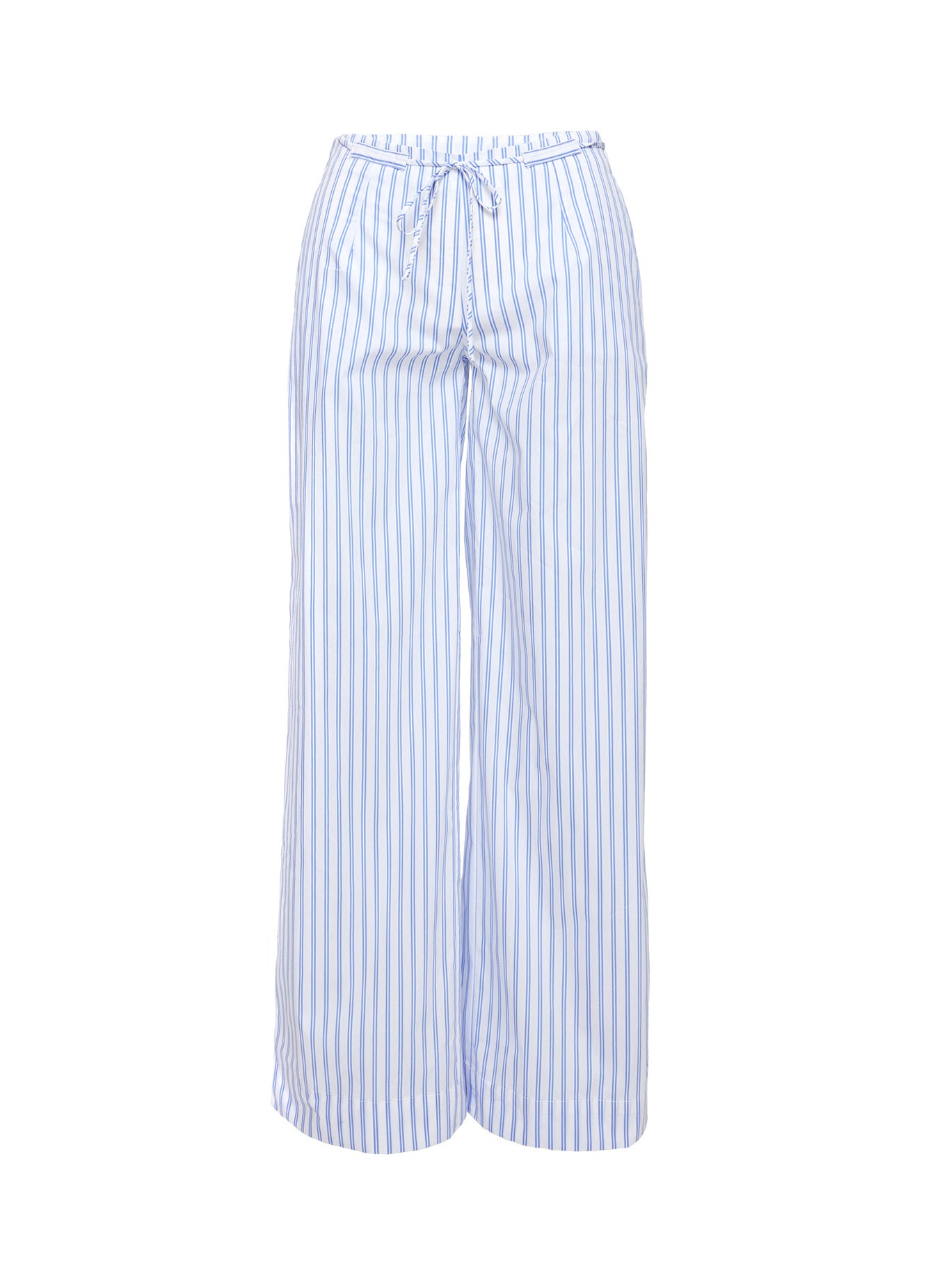 Collied Low Rise Pants Blue White Stripe - Image 11