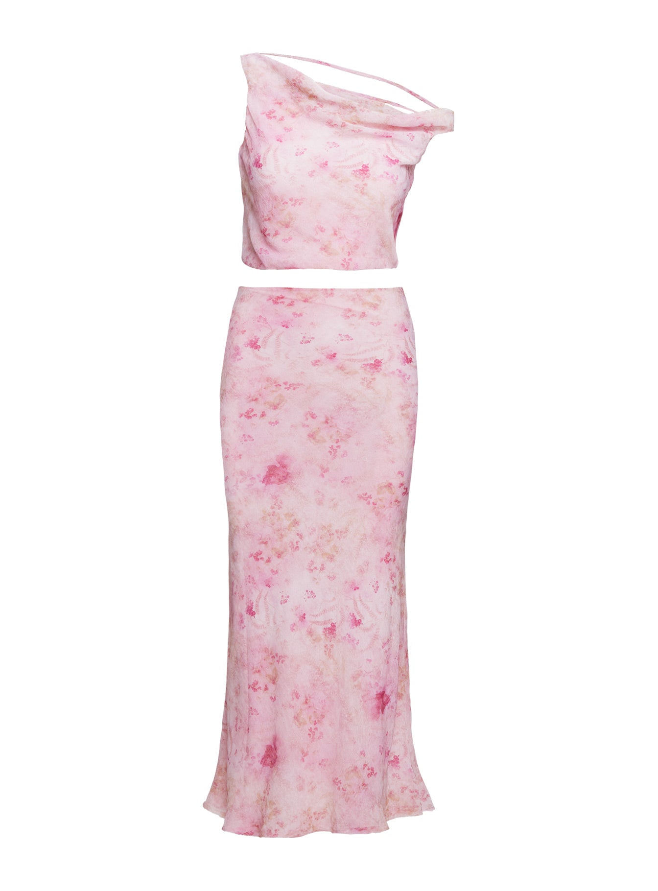 Devereaux One Shoulder Set Pink - Image 5