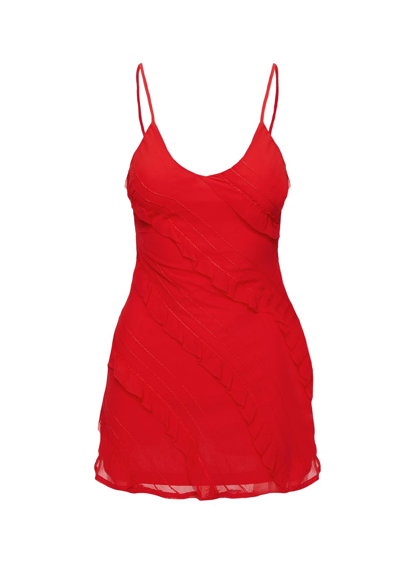 Lars Mini Dress Red - Image 8
