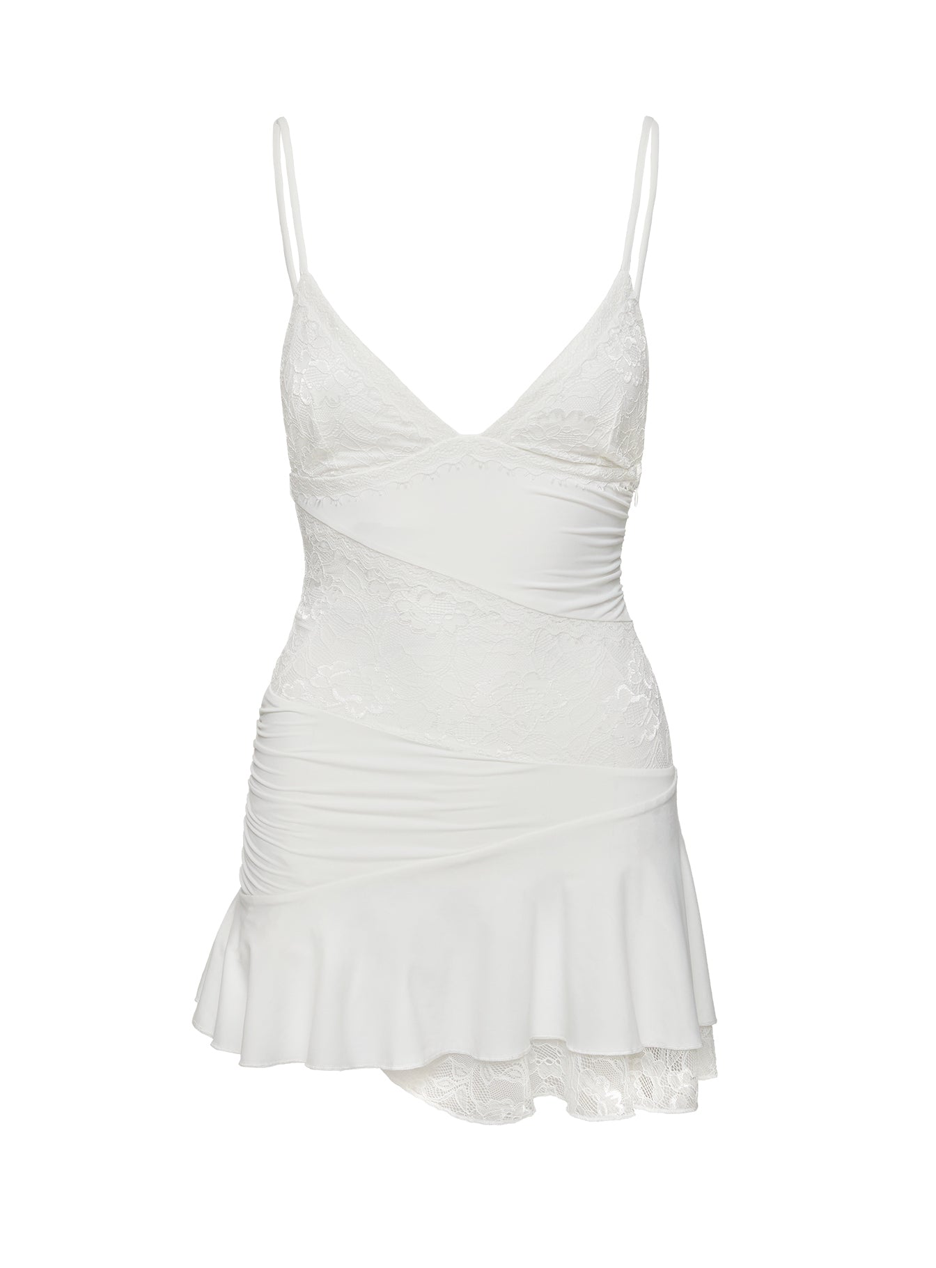 Love Is Alive Lace Mini Dress White - Image 14